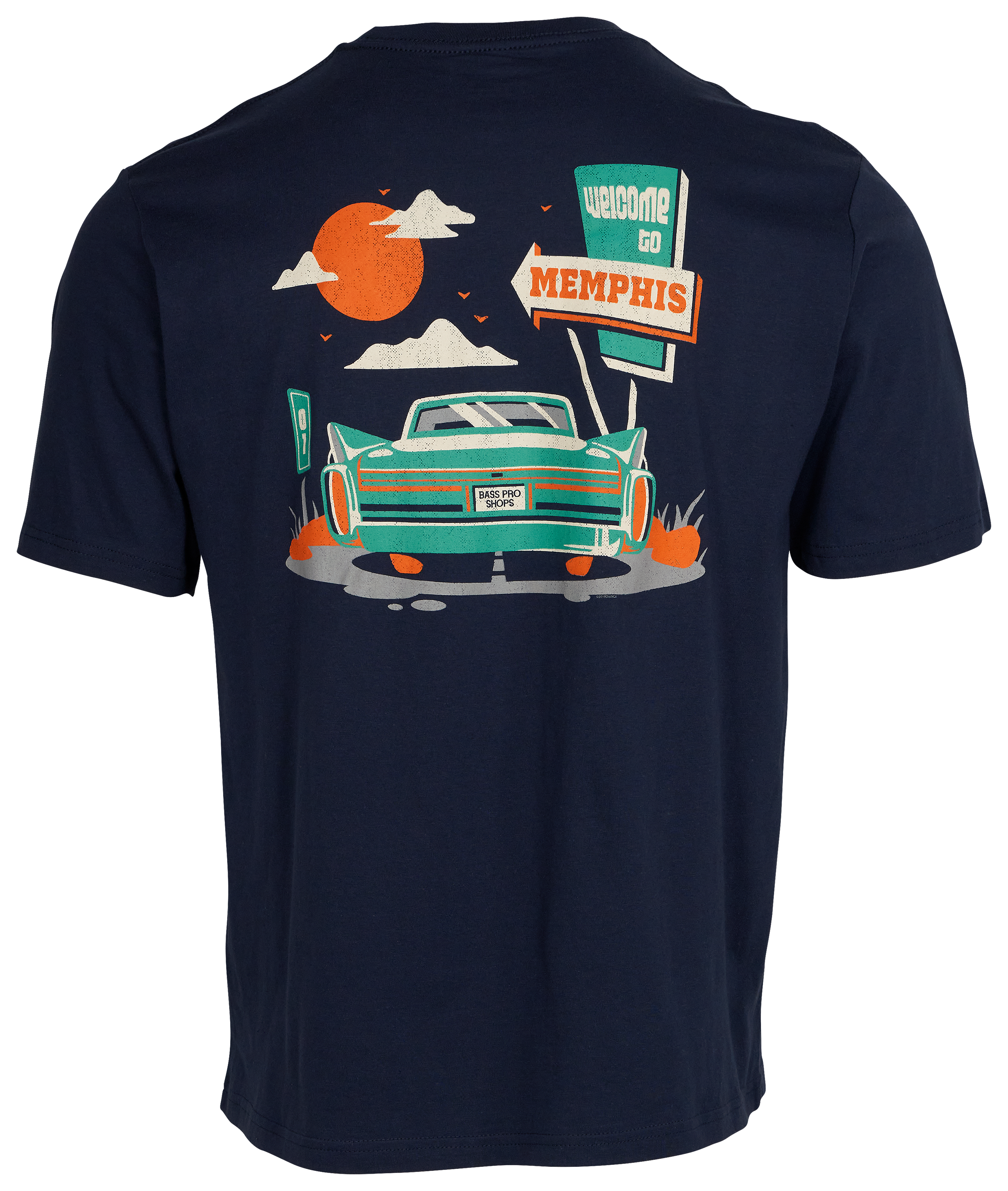 Image of Bass Pro Shops Memphis Cruisin' Daddy Short-Sleeve T-Shirt for Men - Navy