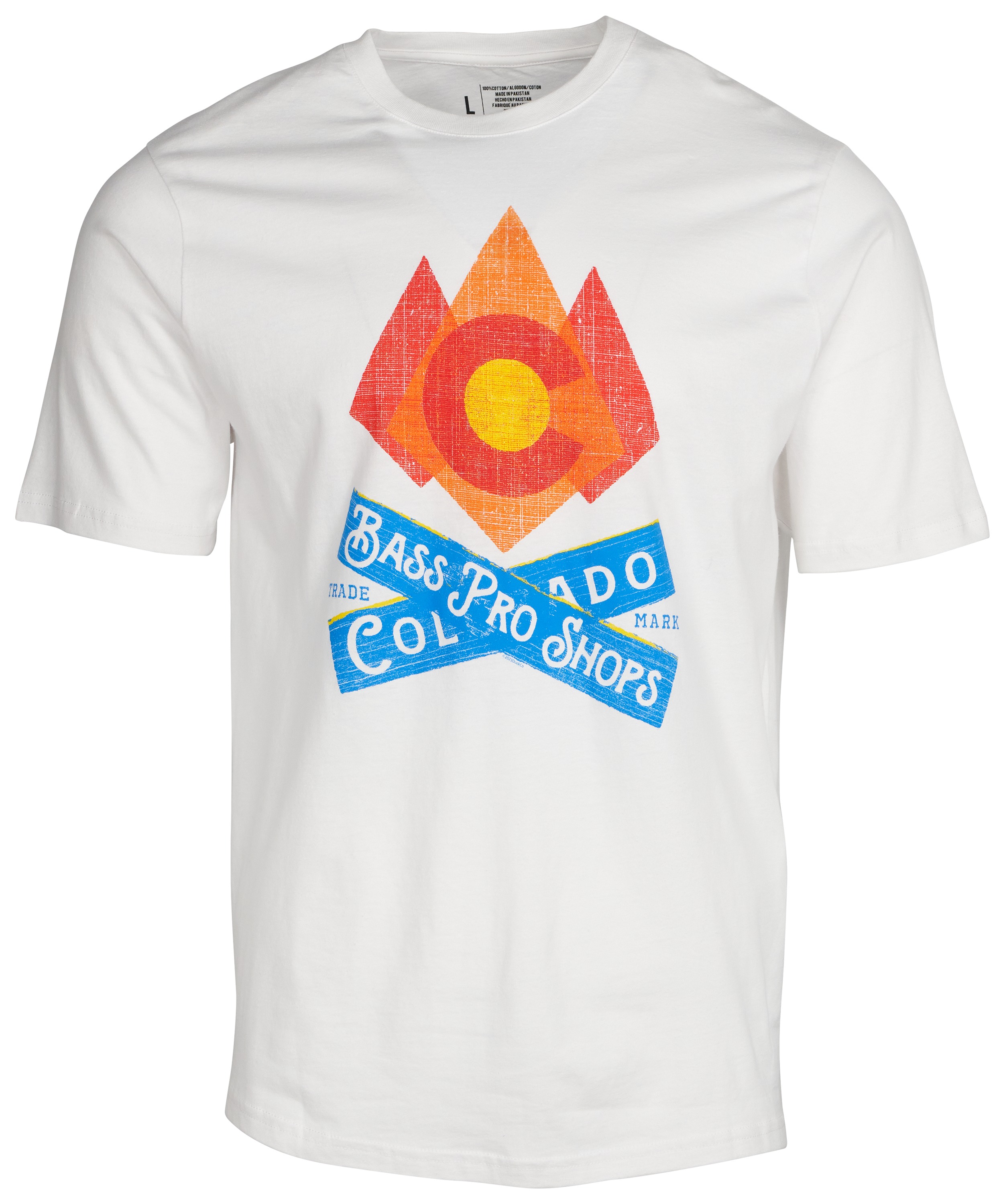 Image of Bass Pro Shops Colorado Campfire Short-Sleeve T-Shirt for Men - White - S