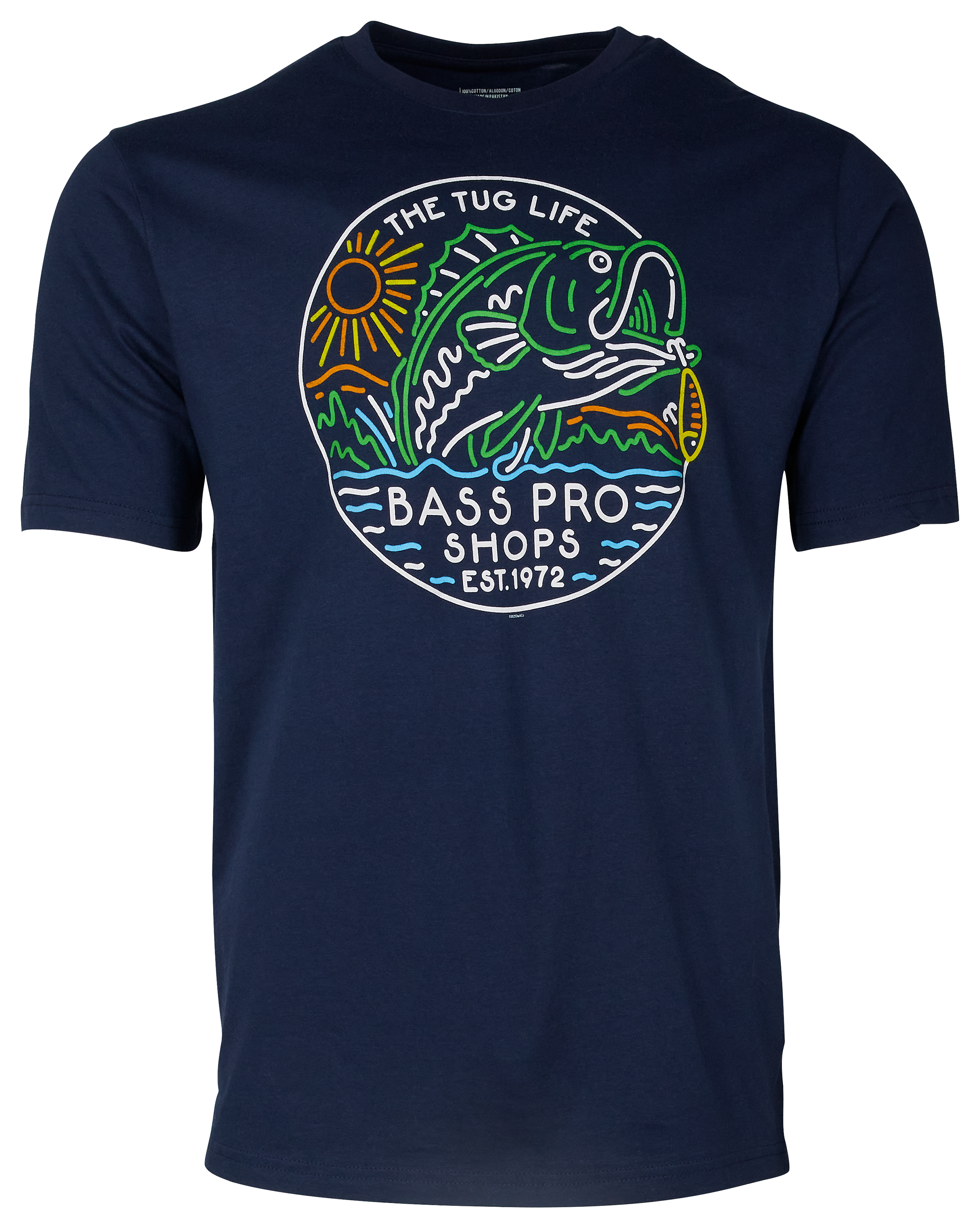 Image of Bass Pro Shops The Tug Life Short-Sleeve T-Shirt for Men - Navy