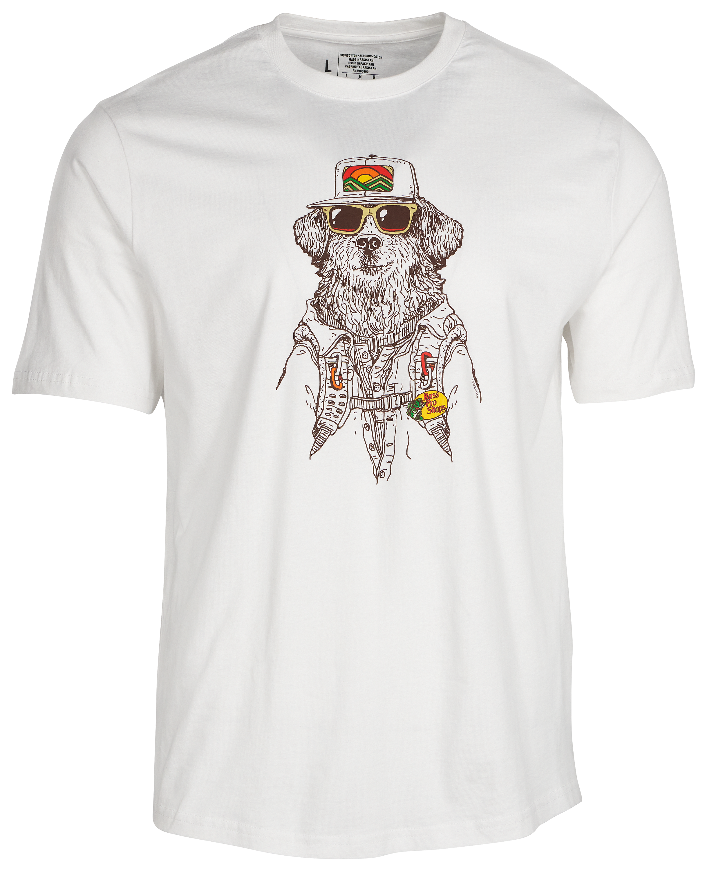 Image of Bass Pro Shops Bass Hound State Graphic Short-Sleeve T-Shirt for Men - Western USA