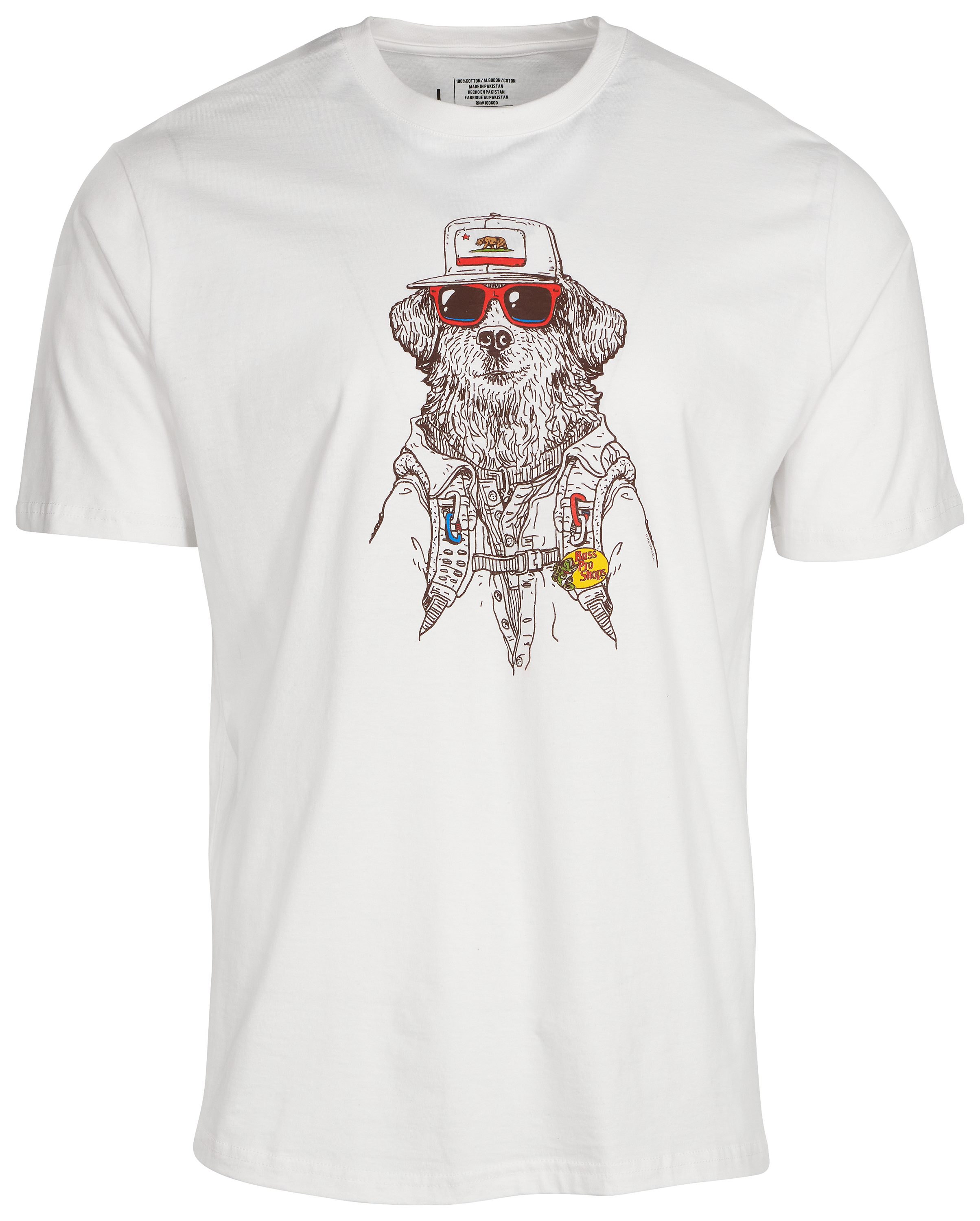 Image of Bass Pro Shops Bass Hound State Graphic Short-Sleeve T-Shirt for Men - California