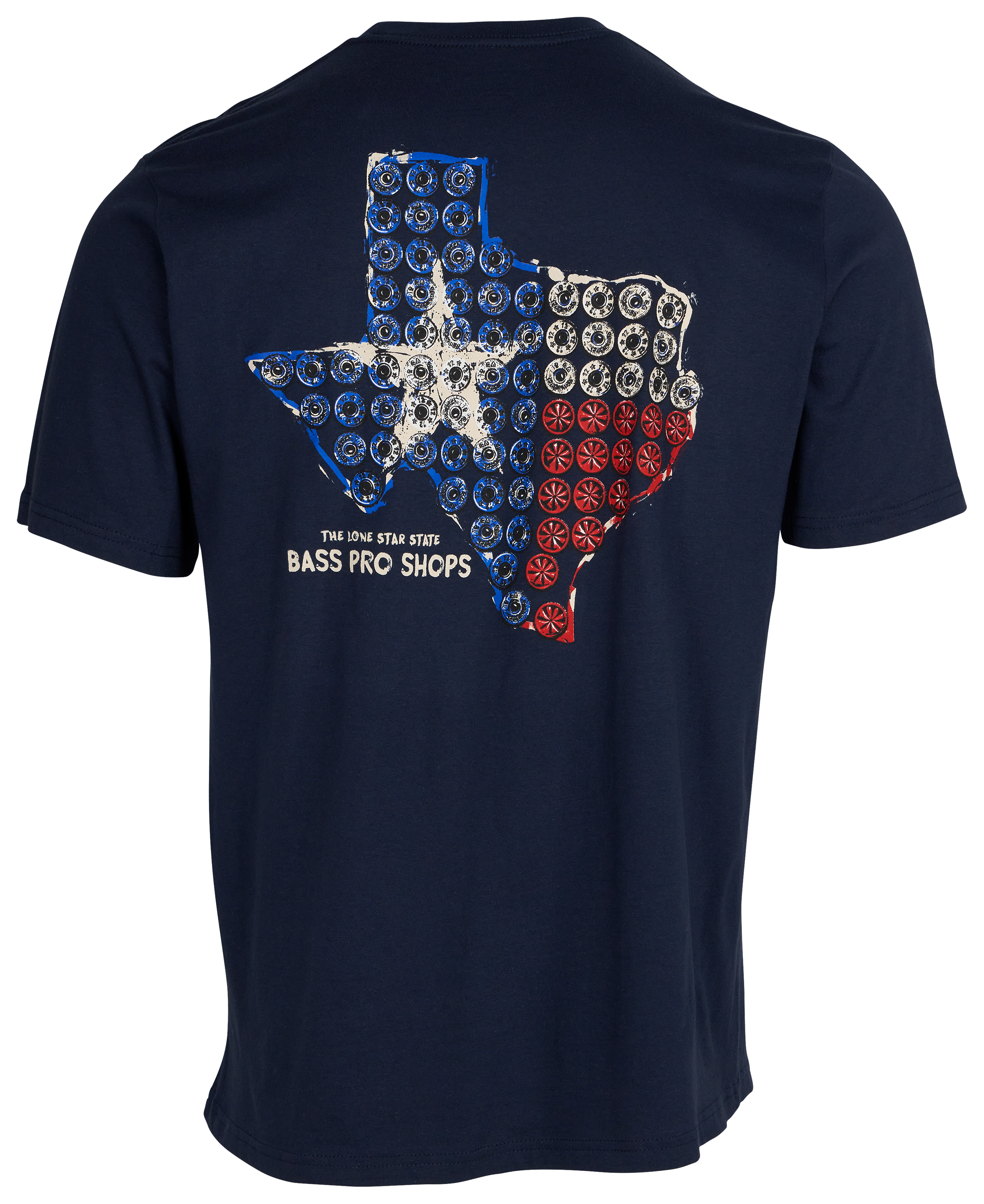 Image of Bass Pro Shops Texas 12-Gauge T-Shirt for Men - TX/Navy