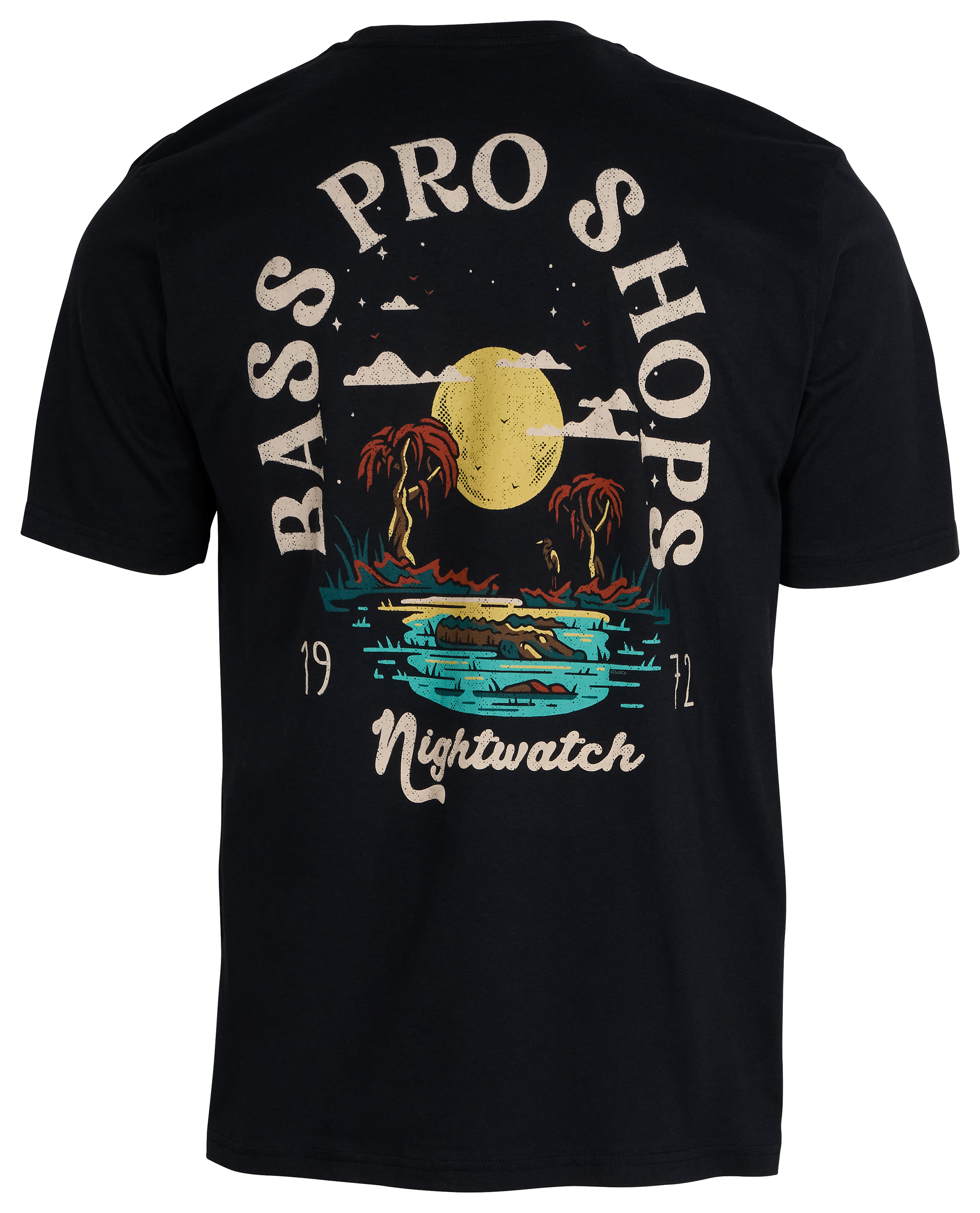 Image of Bass Pro Shops Nightwatch Short-Sleeve T-Shirt for Men - Black - 2XL