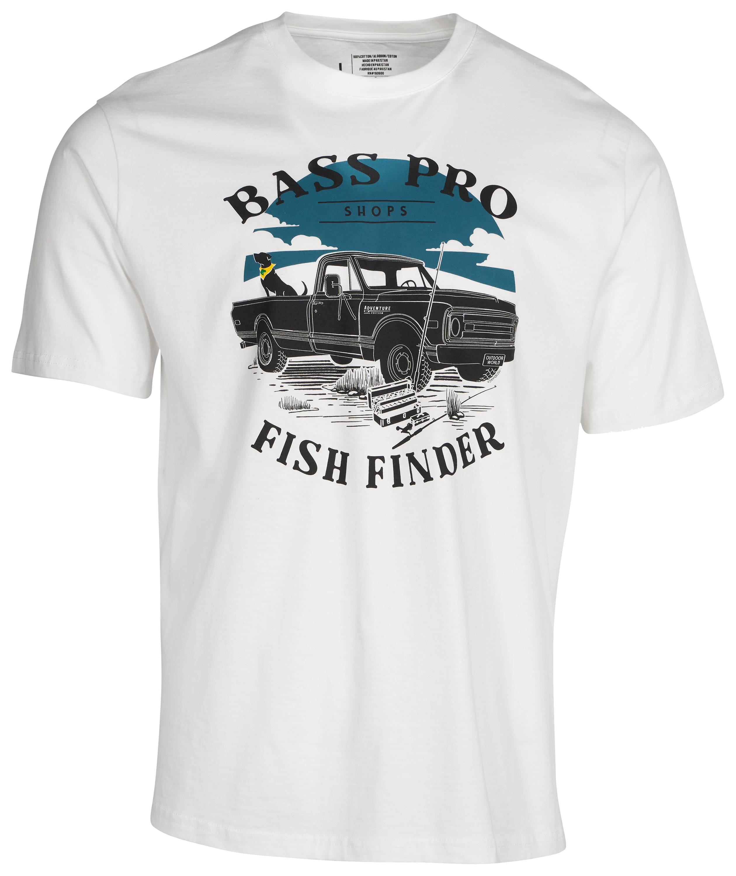 Image of Bass Pro Shops Fish Finder Short-Sleeve T-Shirt for Men - White