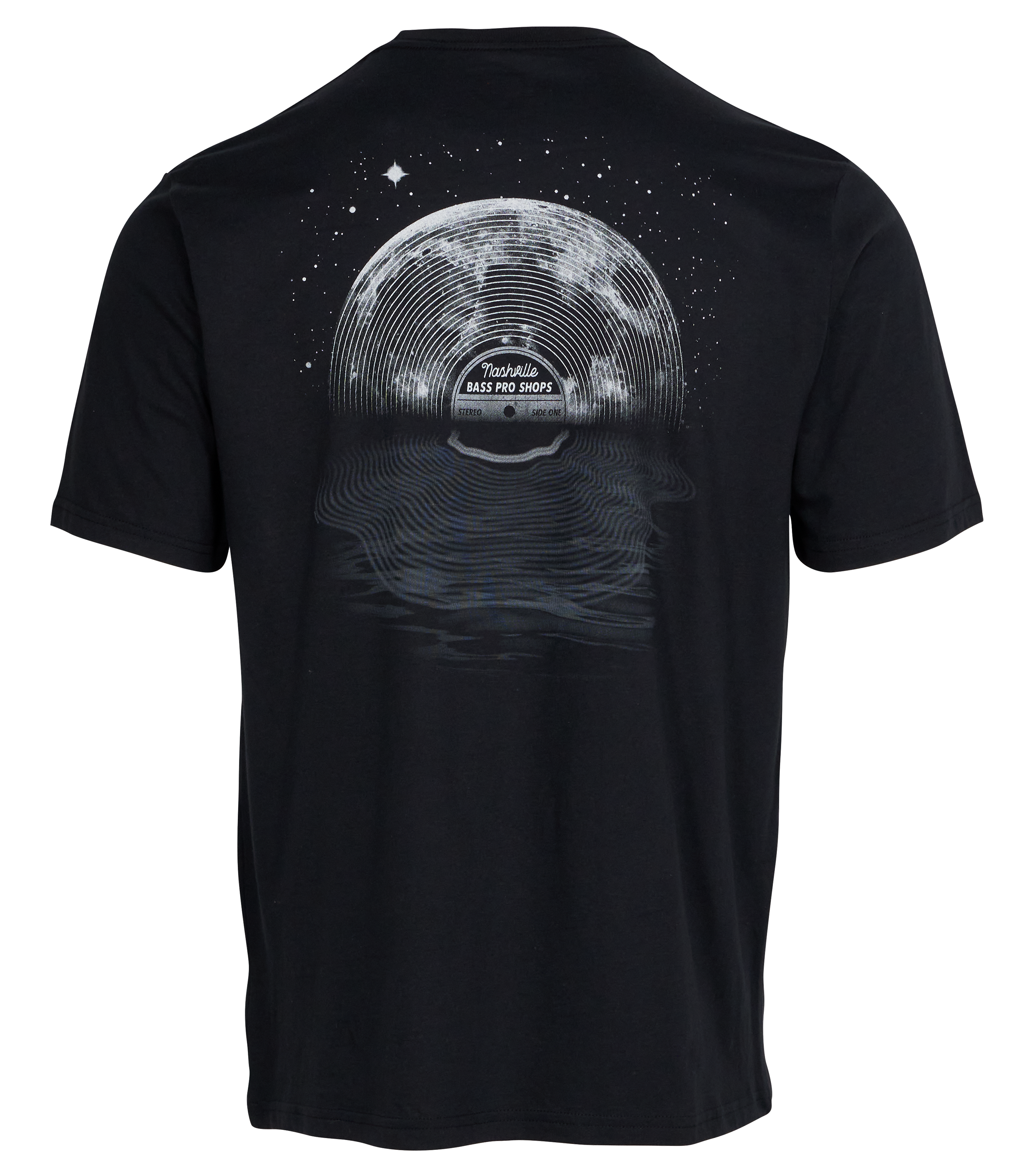 Image of Bass Pro Shops Record Reflection Short-Sleeve T-Shirt for Men - NSH/Black - XL