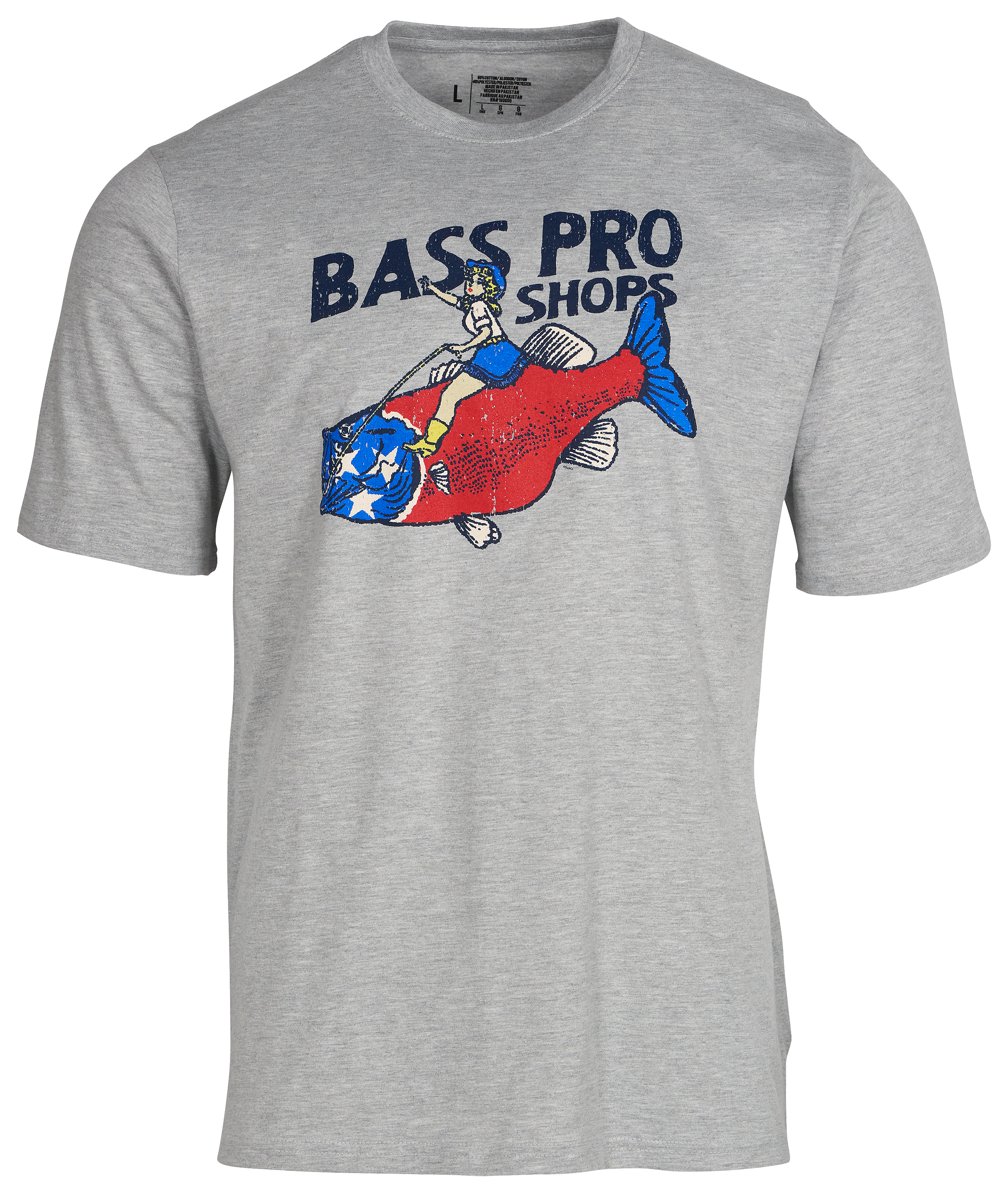 Image of Bass Pro Shops Nashville Tennessee Bass Ride Short-Sleeve T-Shirt for Men - Heather Gray