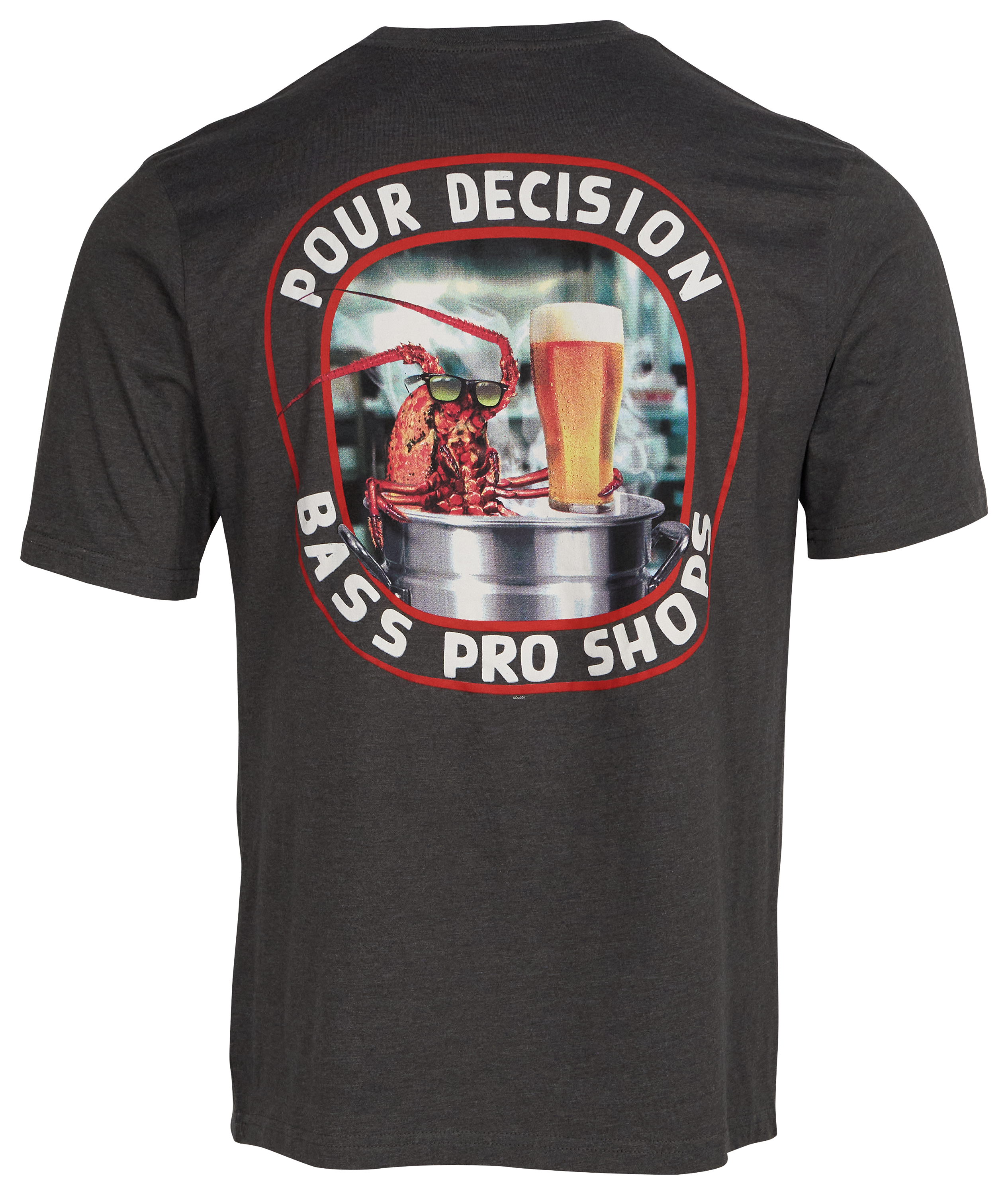 Image of Bass Pro Shops Pour Decisions Short-Sleeve T-Shirt for Men - Heather Charcoal