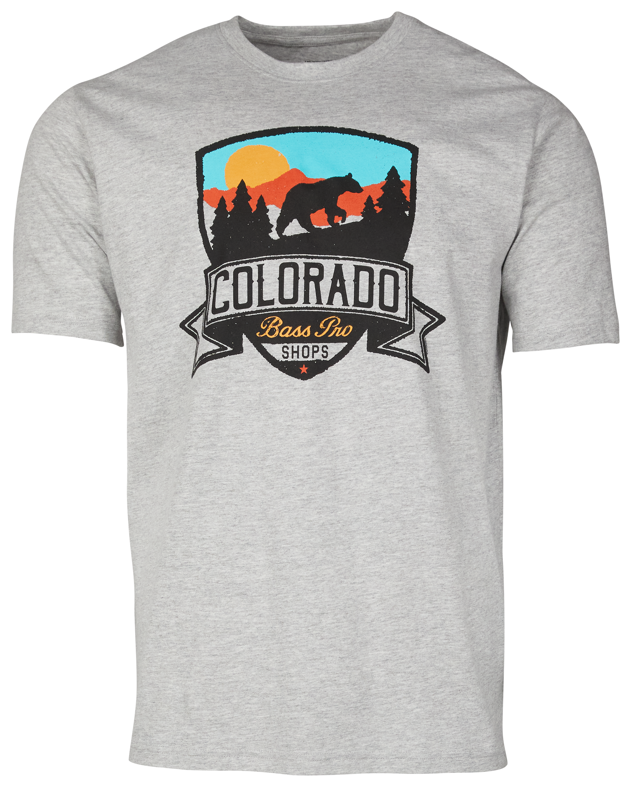 Image of Bass Pro Shops State Twilight Short-Sleeve T-Shirt for Men - CO/Heather Gray