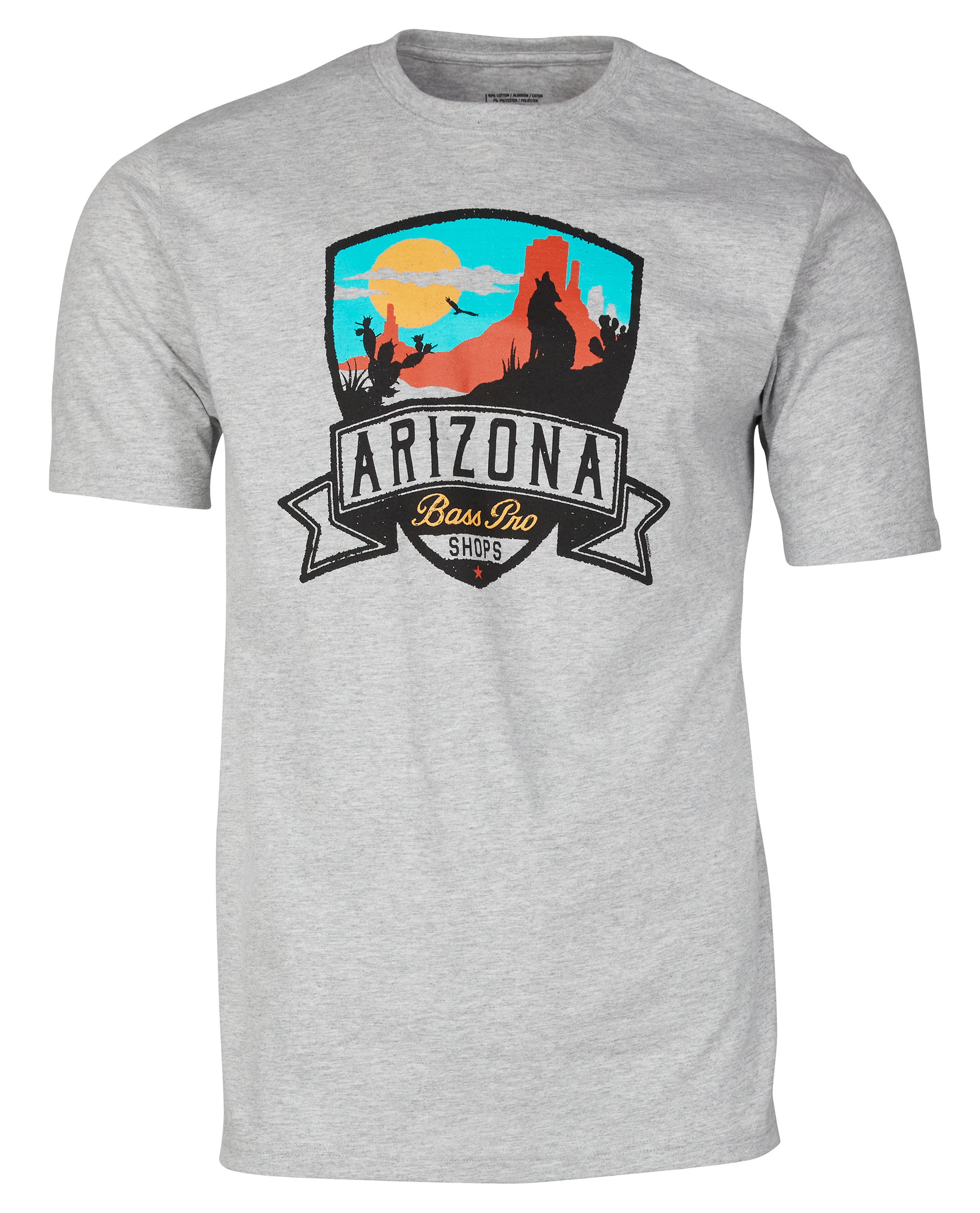 Image of Bass Pro Shops State Twilight Short-Sleeve T-Shirt for Men - AZ/Heather Gray