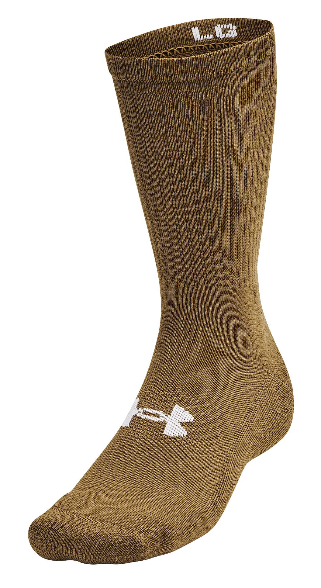 Image of Under Armour Tactical Boot Socks - Coyote/White - M