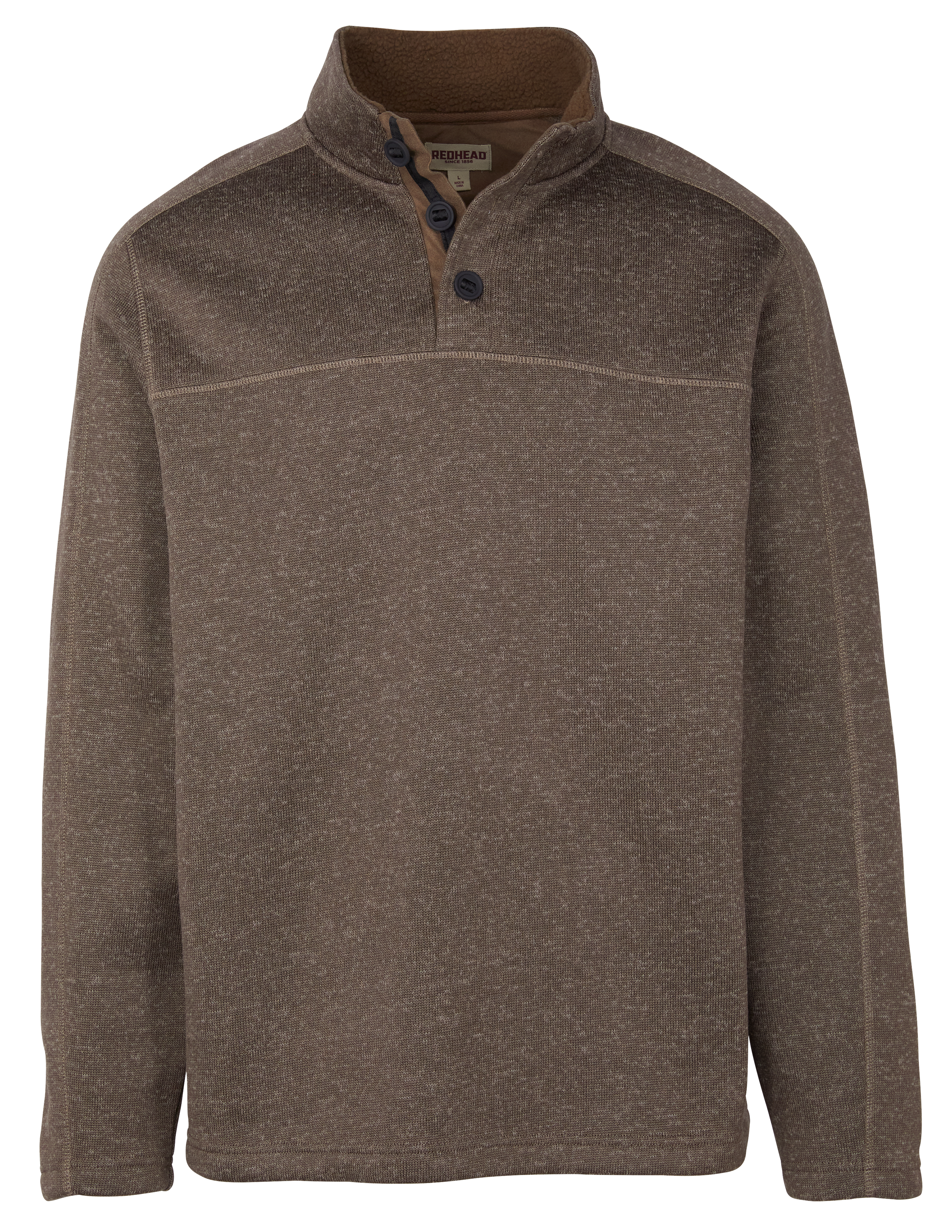 Image of RedHead Gatesville Fleece Sweater for Men - Dark Earth - S