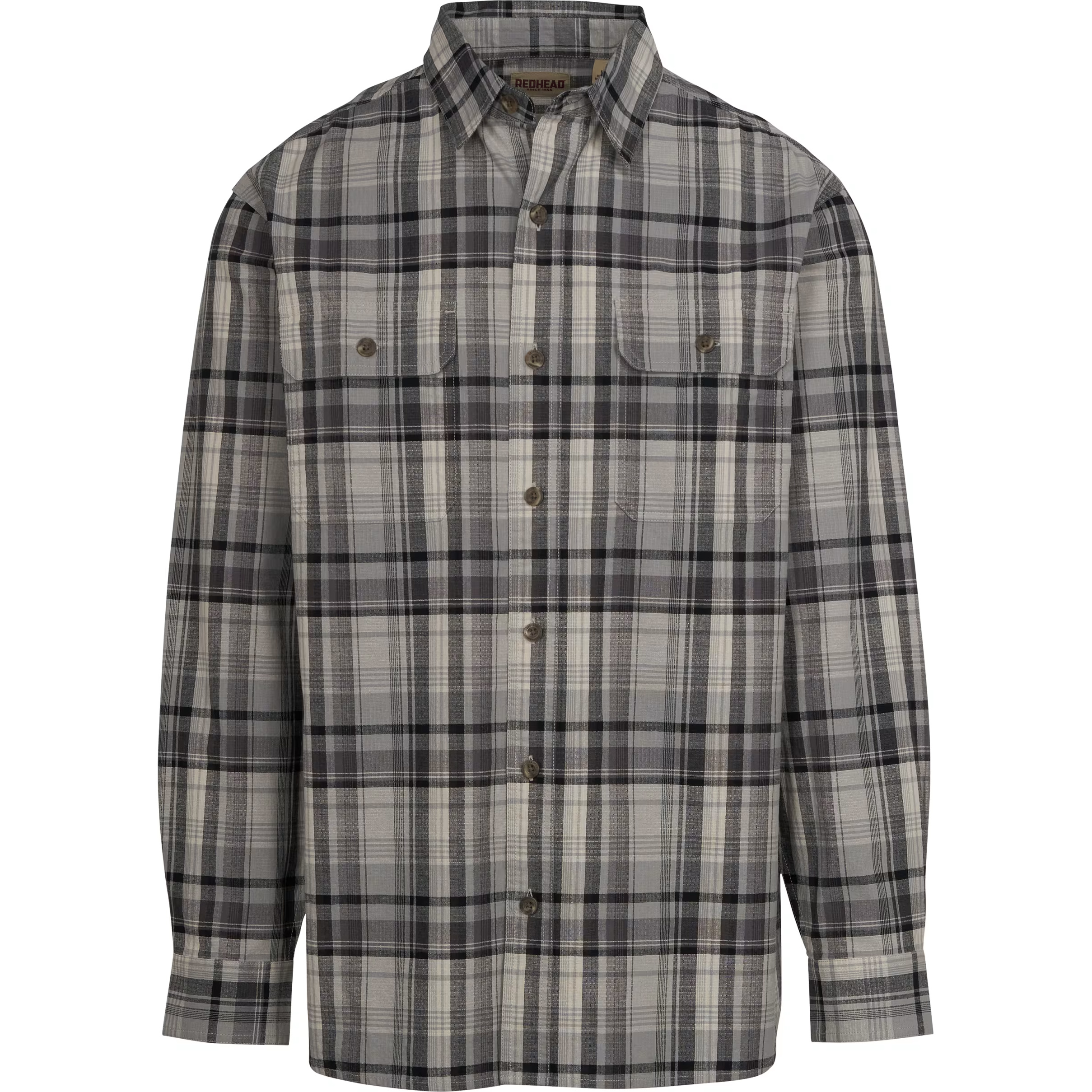 REDHEAD Rock Creek Ripstop Plaid Long-Sleeve Shirt for Men