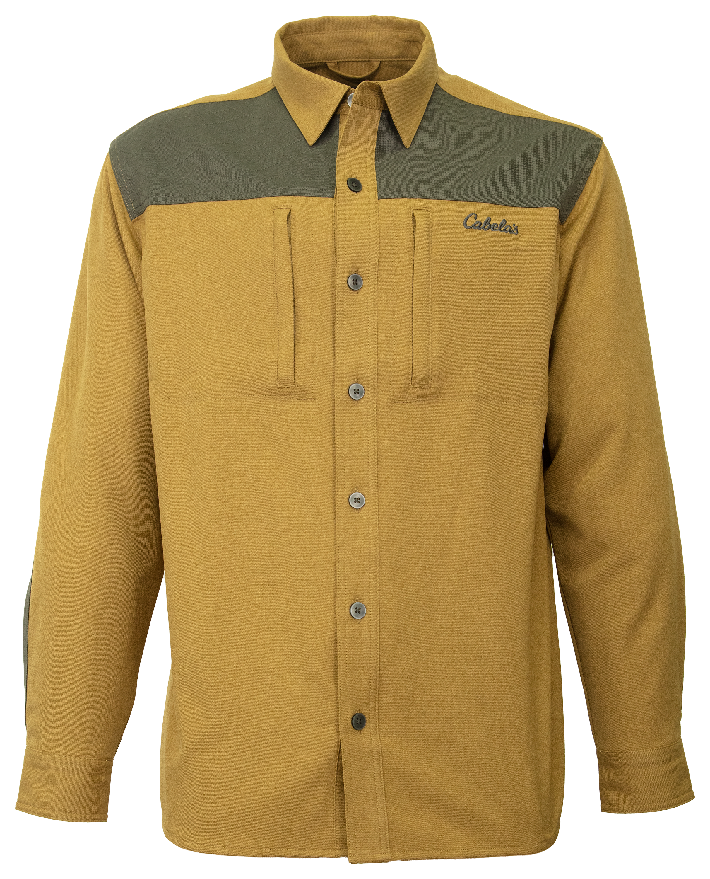 Cabela's Hunting Shirt for Men - Dull Gold w/Beluga Overlay