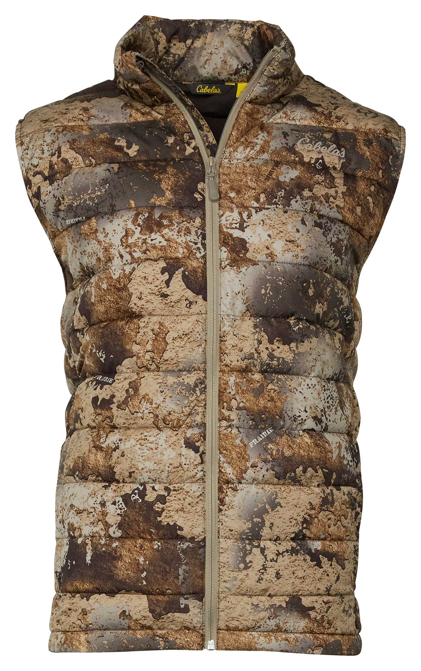 Image of Cabela's Insulated Puffy Camo Vest for Men - TrueTimber Prairie - M