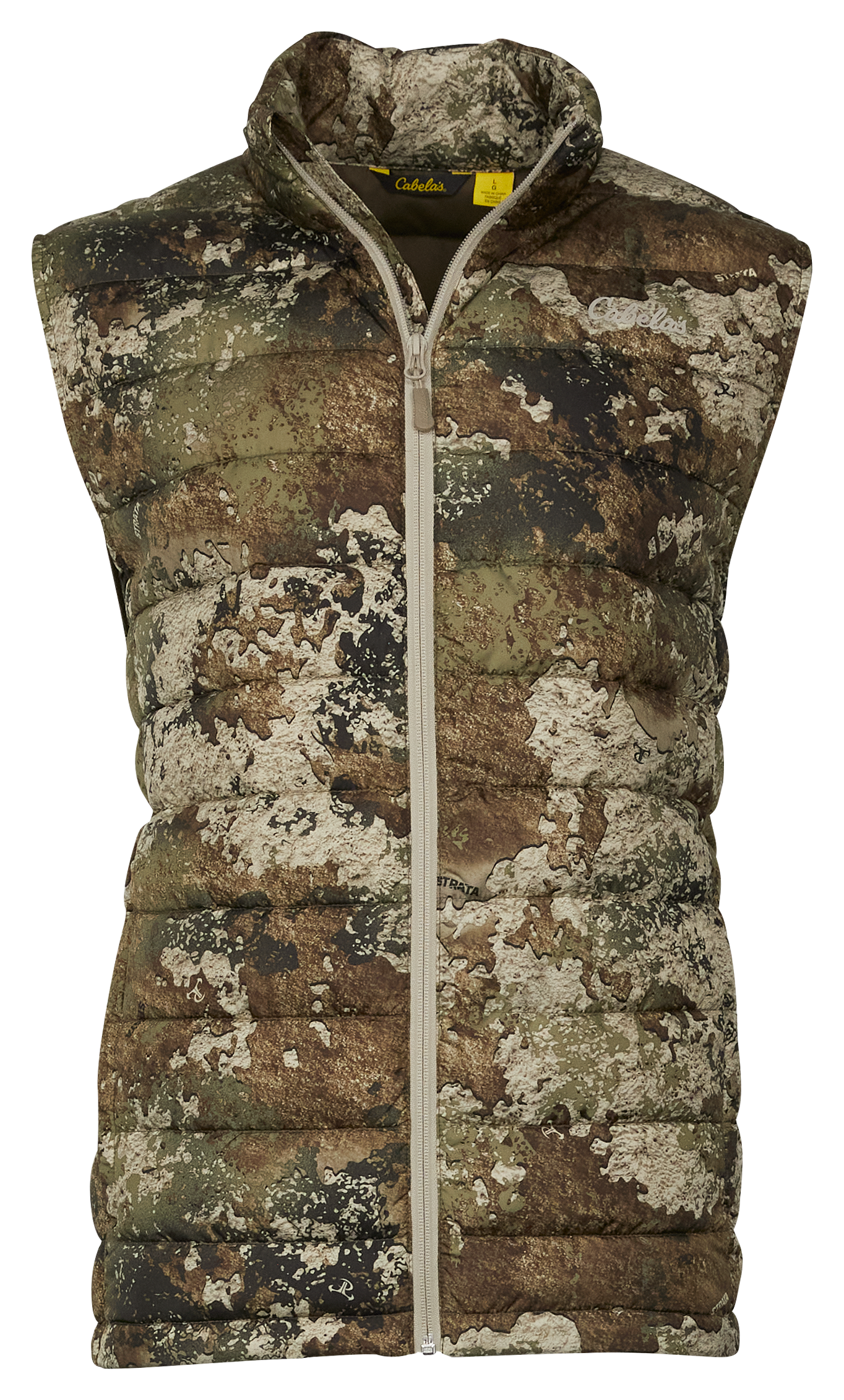 Image of Cabela's Insulated Puffy Camo Vest for Men - TrueTimber Strata - S