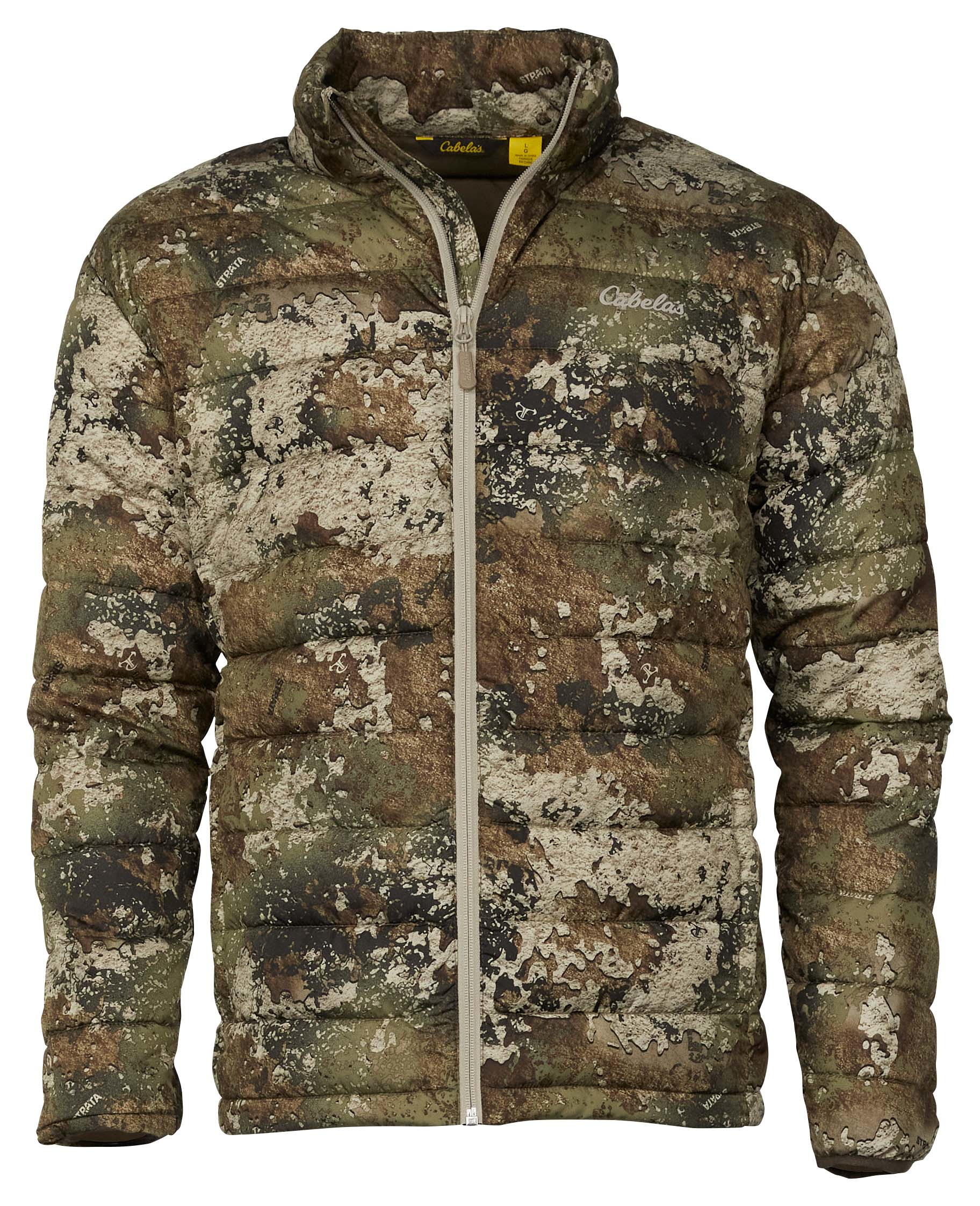 Image of Cabela's Puffy Camo Insulated Jacket for Men - TrueTimber Strata - S