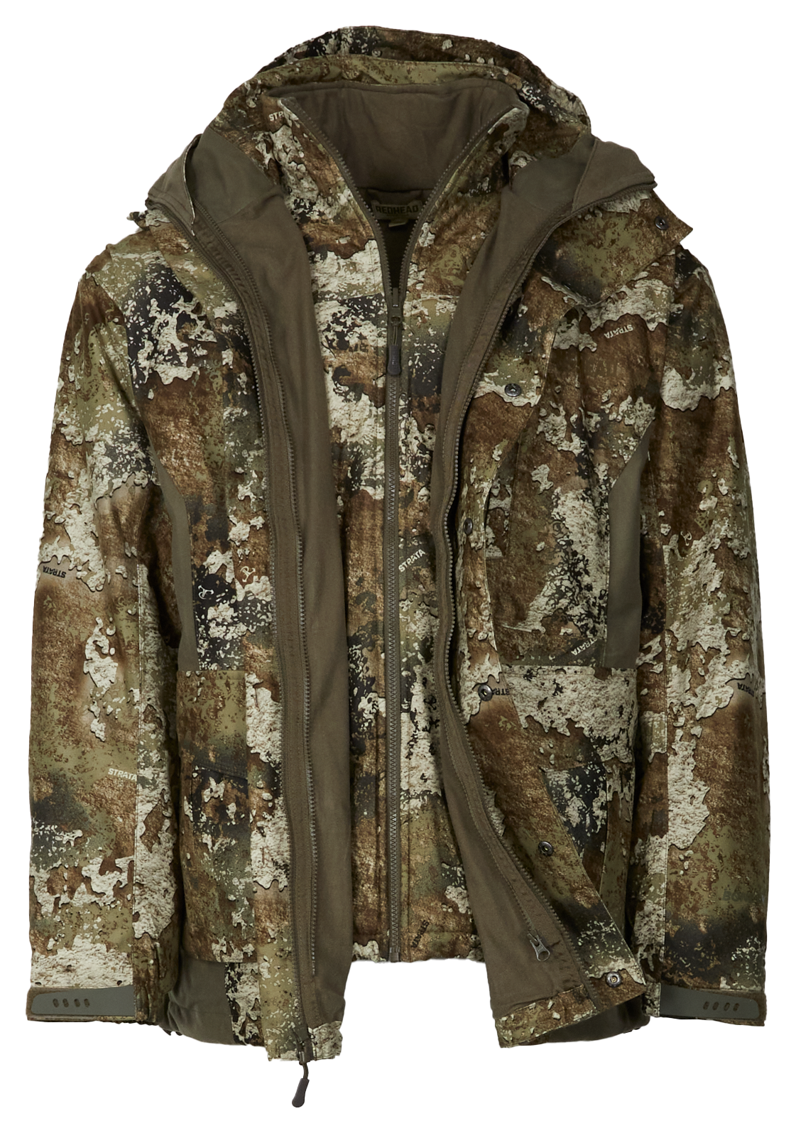 Image of RedHead Silent Stalker Elite Parka for Men - TrueTImber Strata