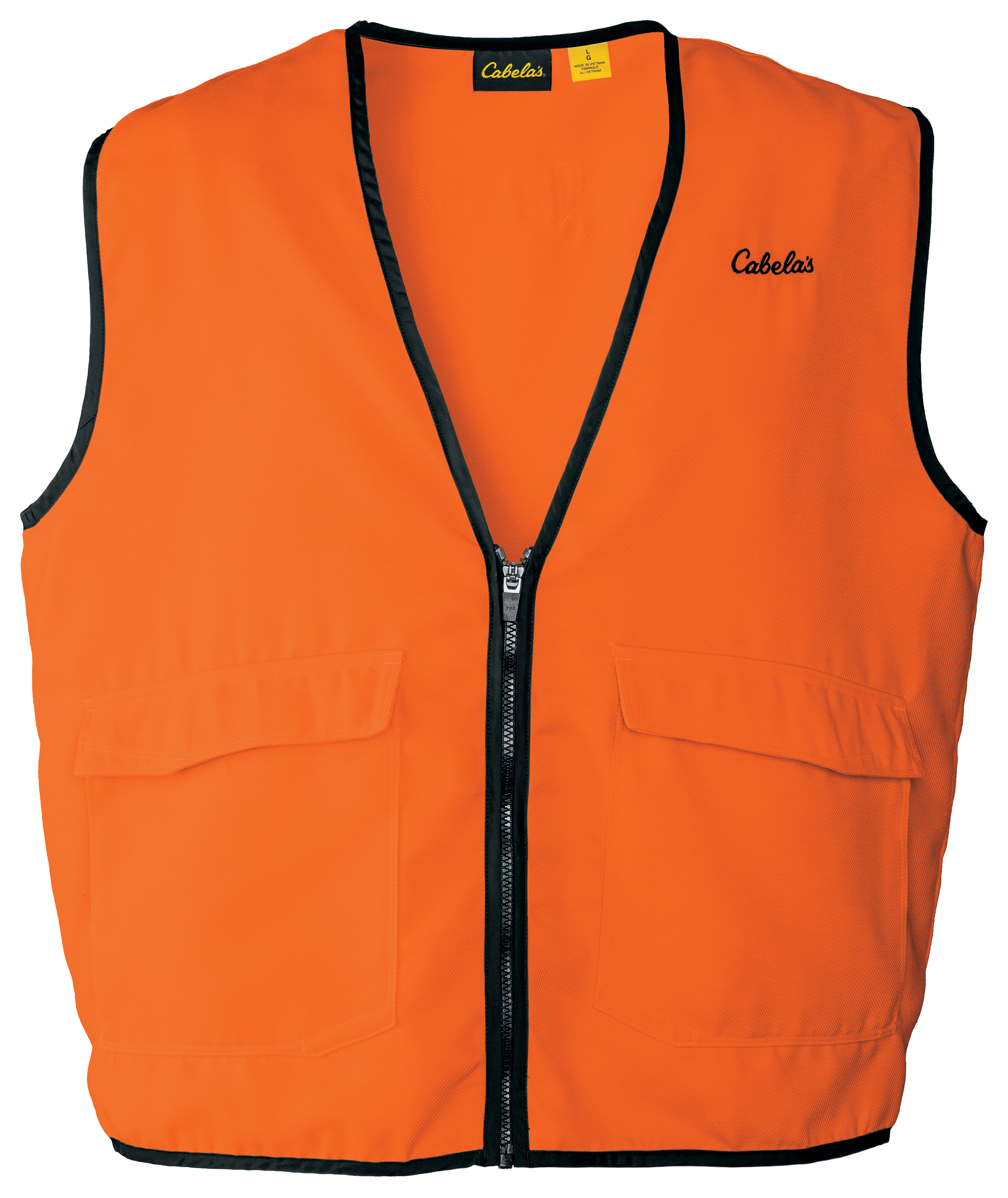Image of Cabela's Blaze Full-Feature Vest for Men - Blaze Orange - 3XL