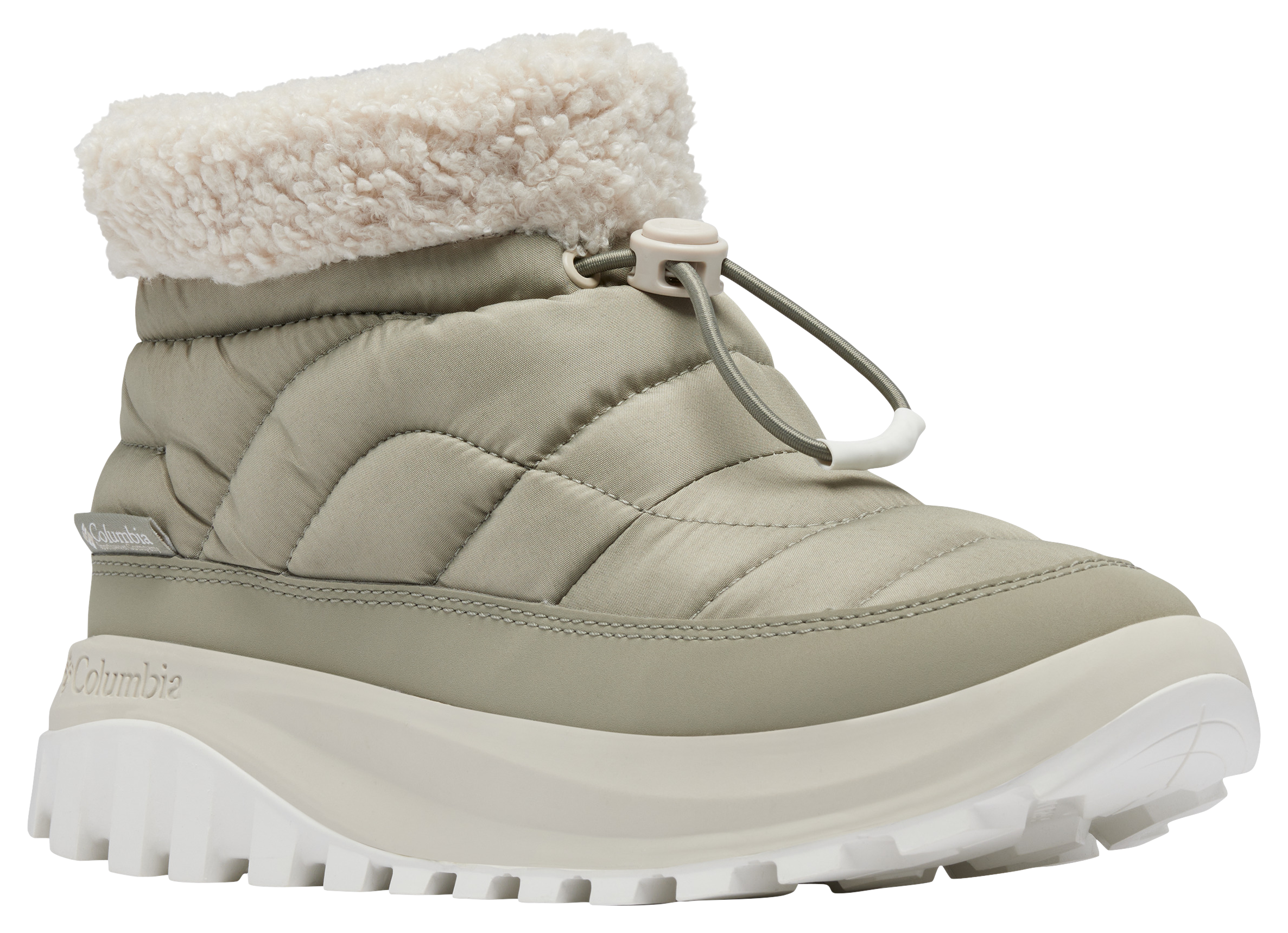 Columbia Snowtrot Shorty Snow Boots for Ladies - Grey Green/Dark Stone - 7