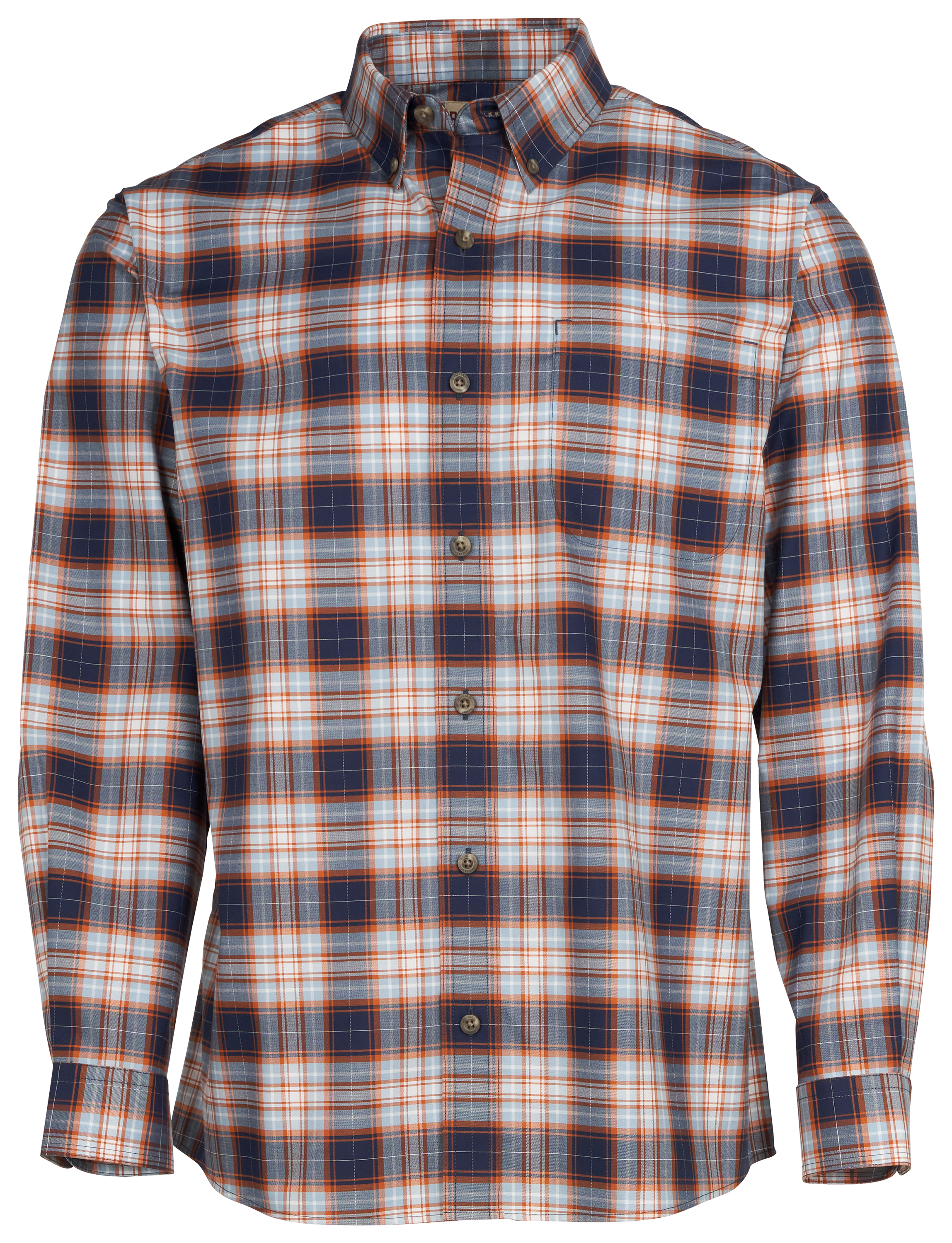 REDHEAD Wrinkle-Free Easy-Care Button-Down Long-Sleeve Shirt for Men