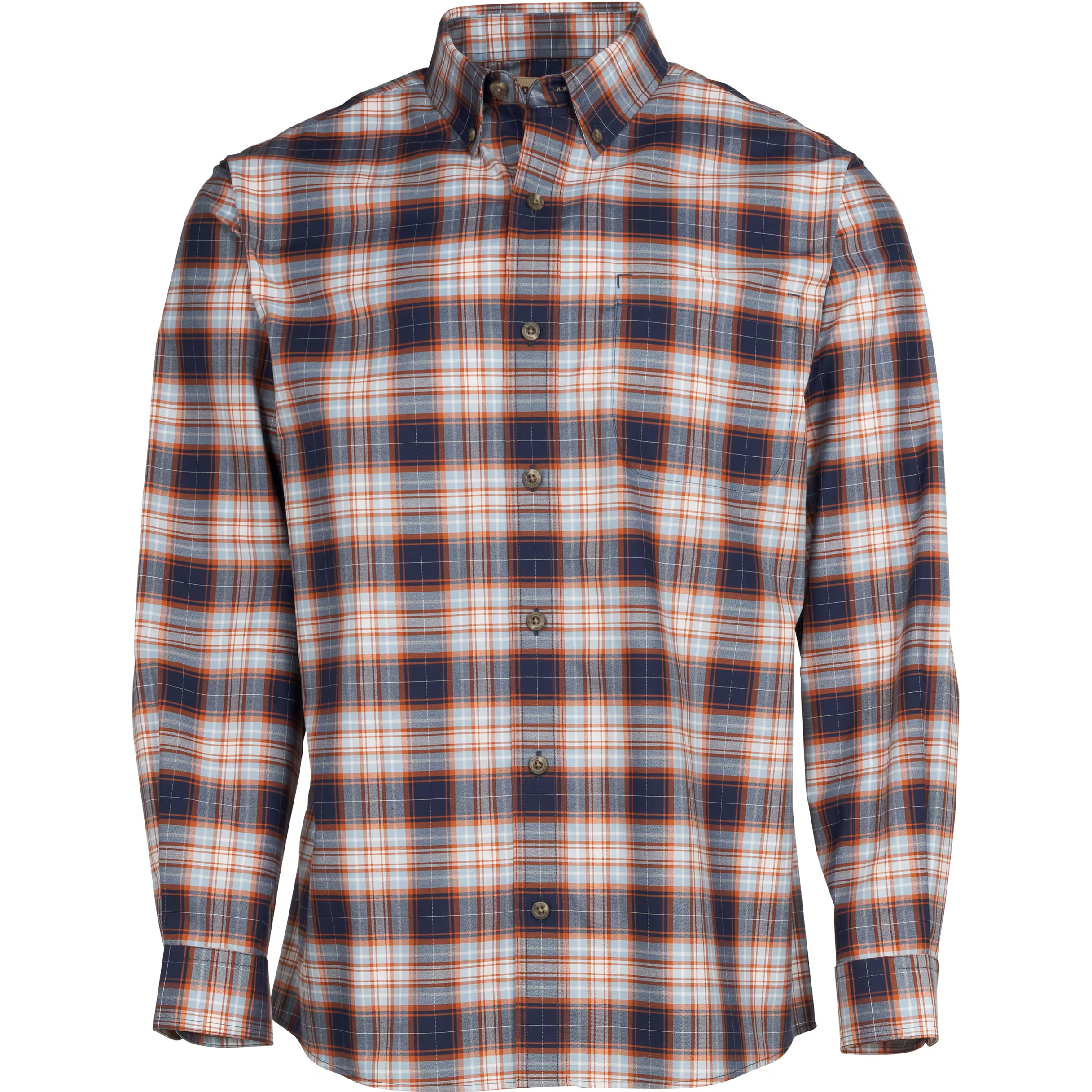 REDHEAD Wrinkle-Free Easy-Care Button-Down Long-Sleeve Shirt for Men