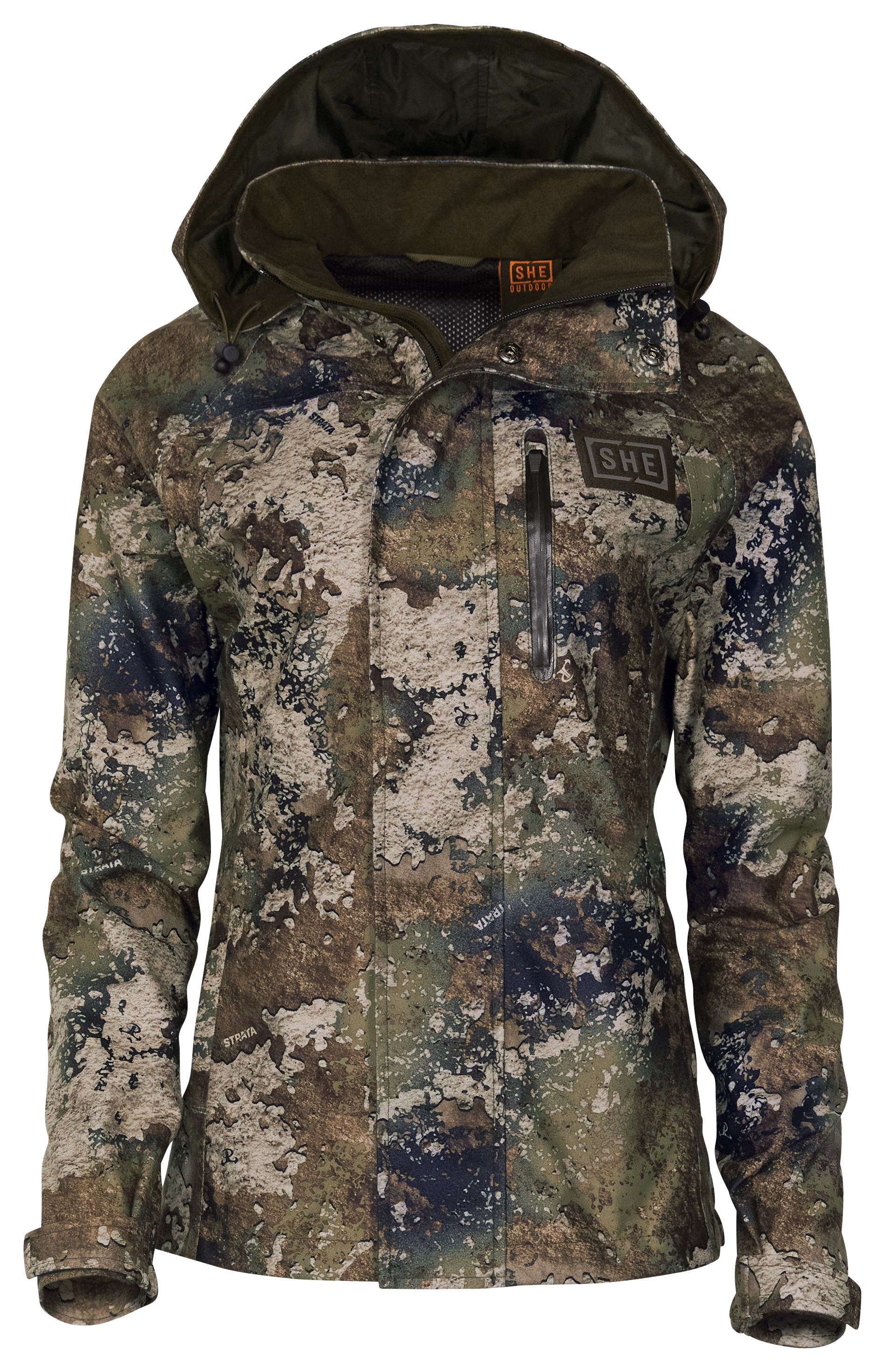 Image of SHE Outdoor Performance Rain Jacket for Ladies - TrueTimber Strata - L