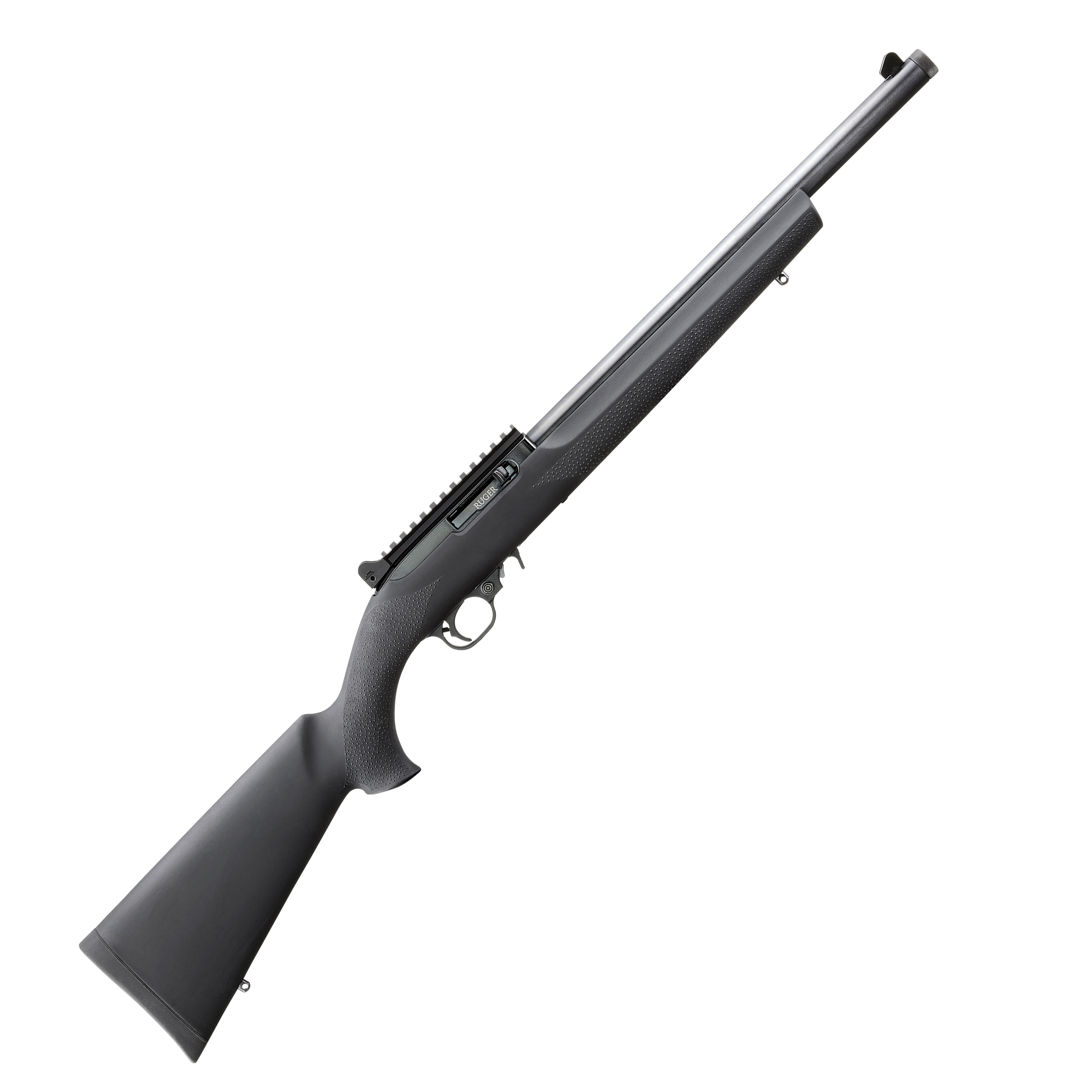 Ruger 10/22 Carbine Semi-Auto Rimfire Rifle with Hogue Over-Molded ...