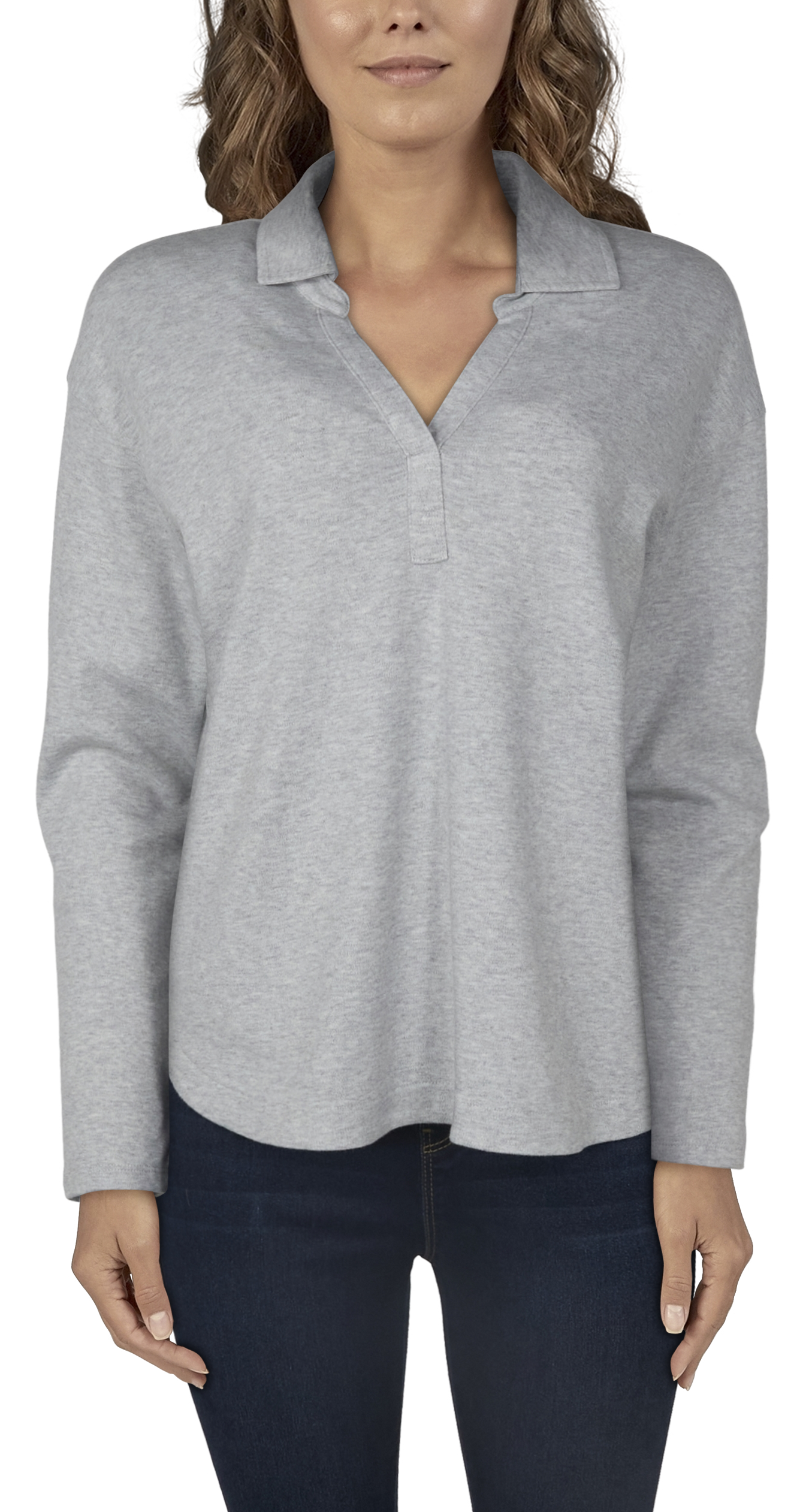 NATURAL REFLECTIONS Wanderer Long-Sleeve Polo for Ladies