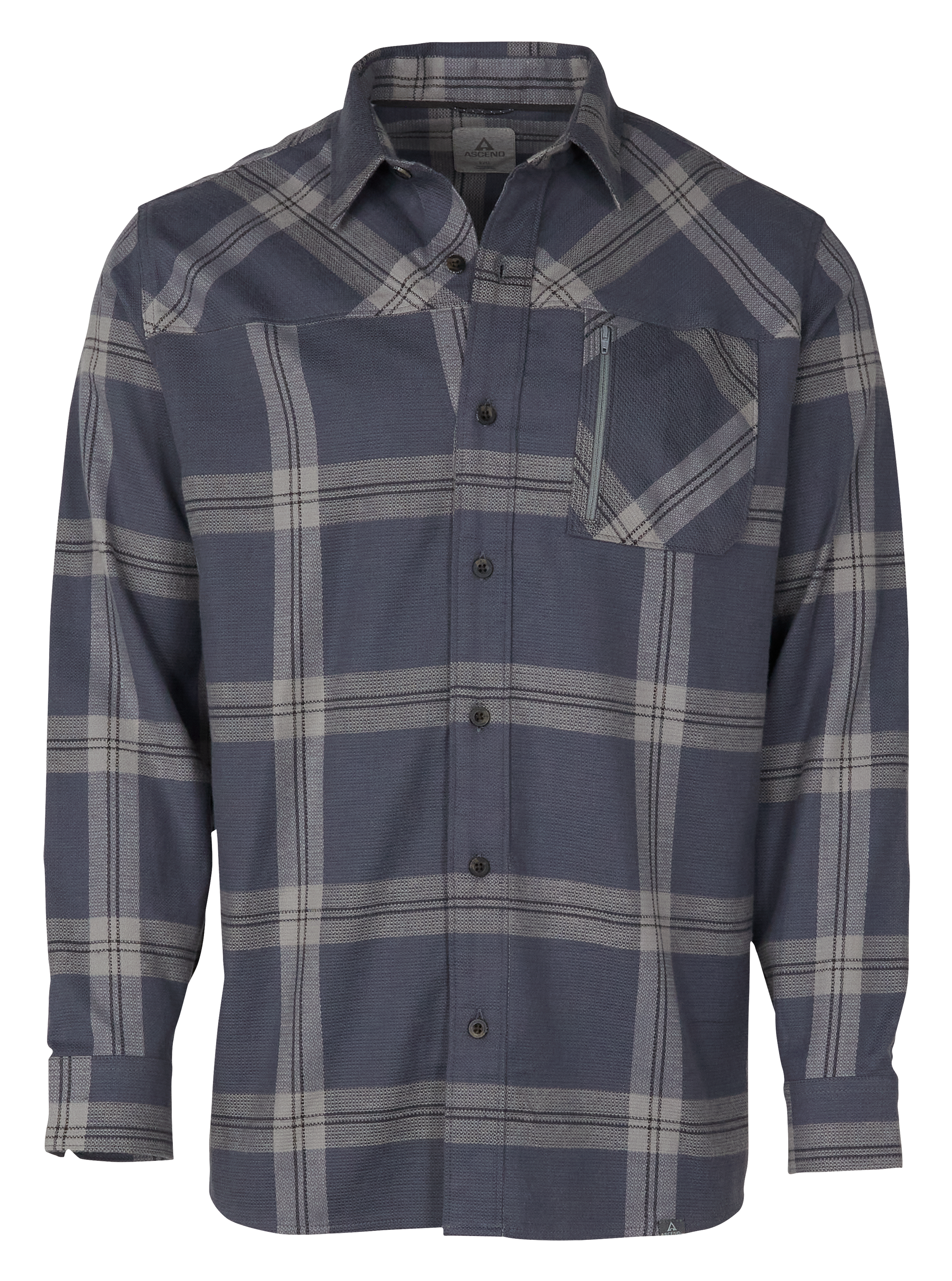 Image of Ascend Finn Button-Up Long-Sleeve Shirt - Turbulence