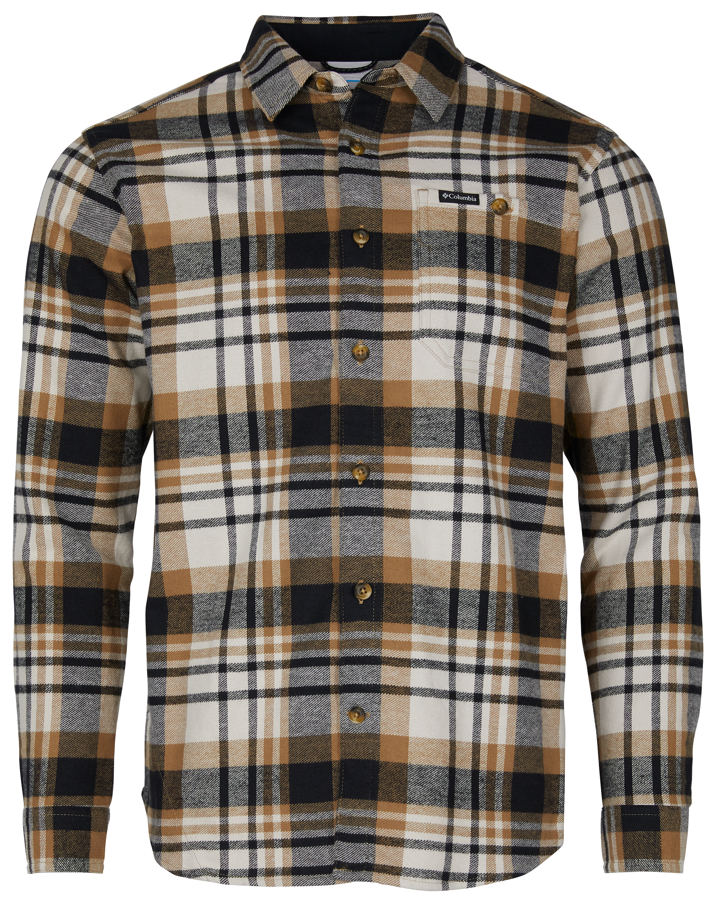 Image of Columbia Pitchstone II Heavyweight Flannel Long-Sleeve Shirt - Delta Multi Plaid - S