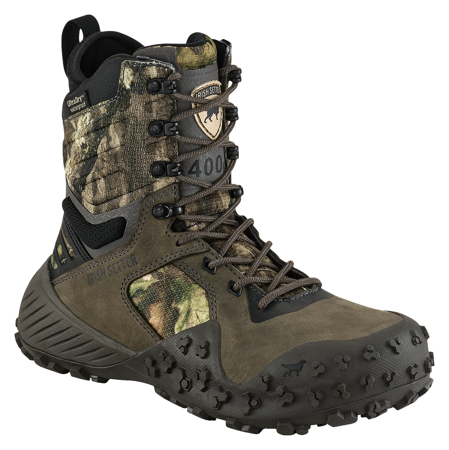Image of Irish Setter VaprTrek Insulated Waterproof Hunting Boots for Ladies - Mossy Oak Country Roots - 10M