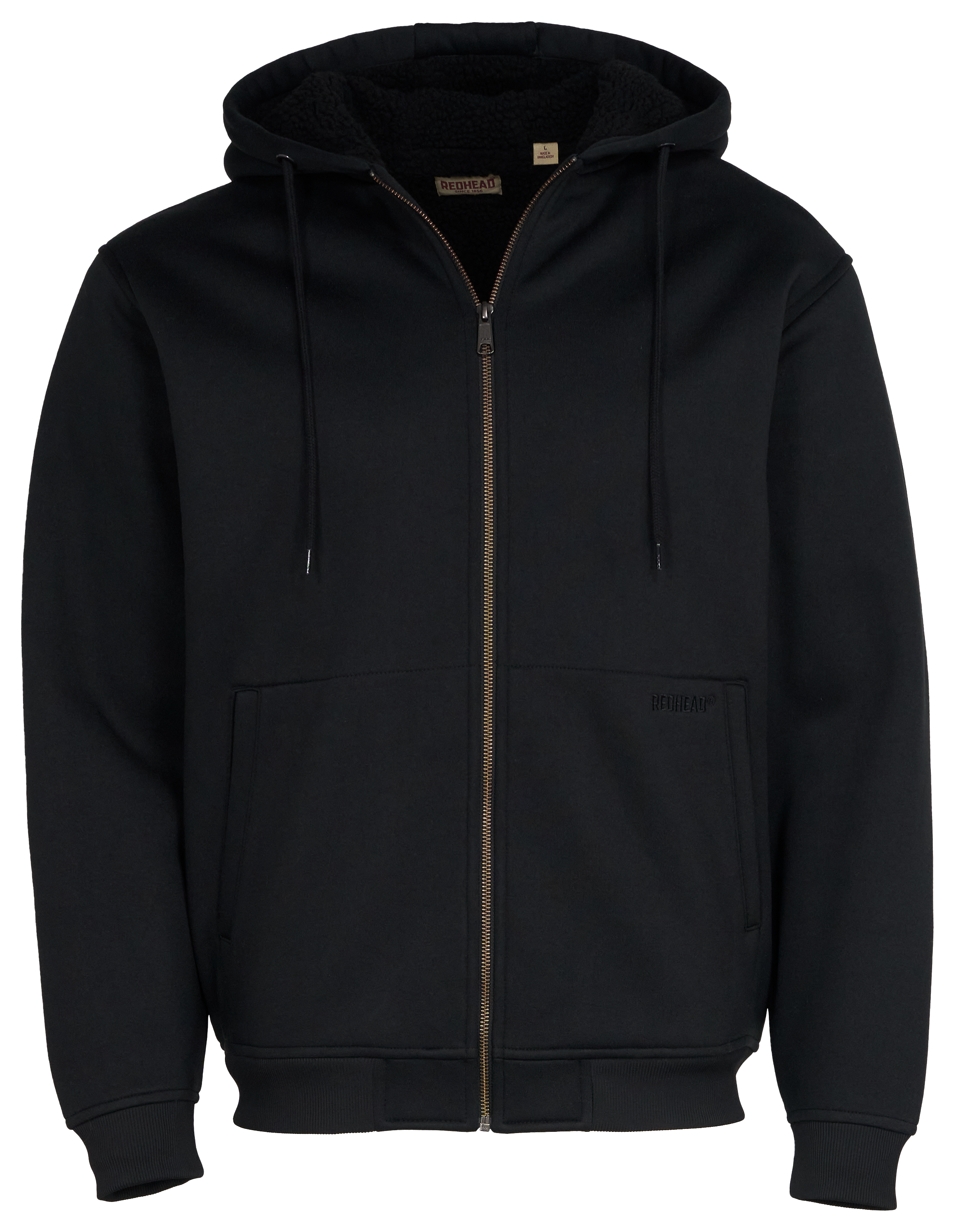 Image of RedHead Full-Zip Hooded Jacket for Men - Black - S