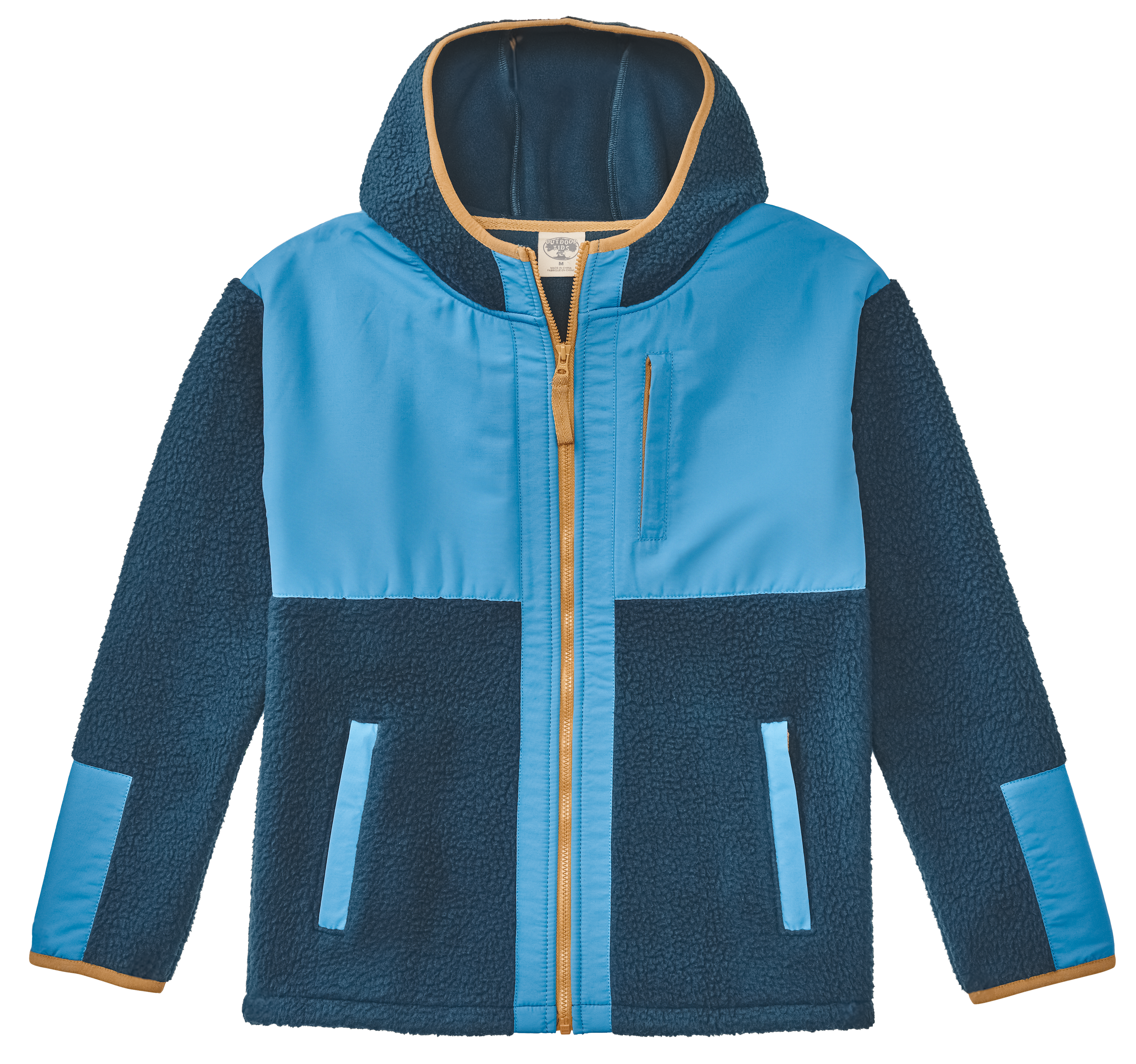 Image of Outdoor Kids Trail Fleece Jacket for Kids - Reflecting Pond - XS