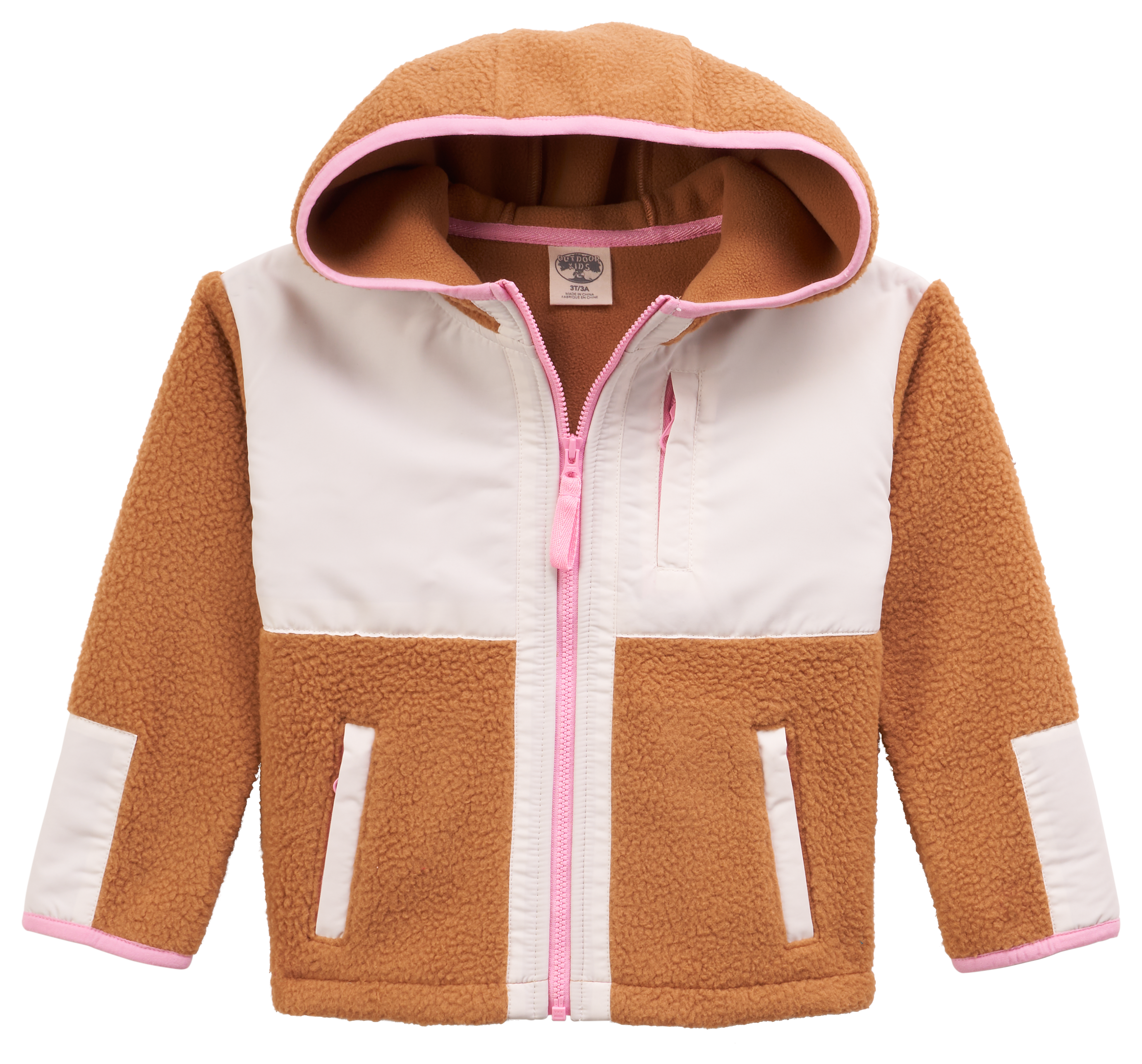 Image of Outdoor Kids Trail Fleece Jacket for Toddlers - Chipmunk - 2T