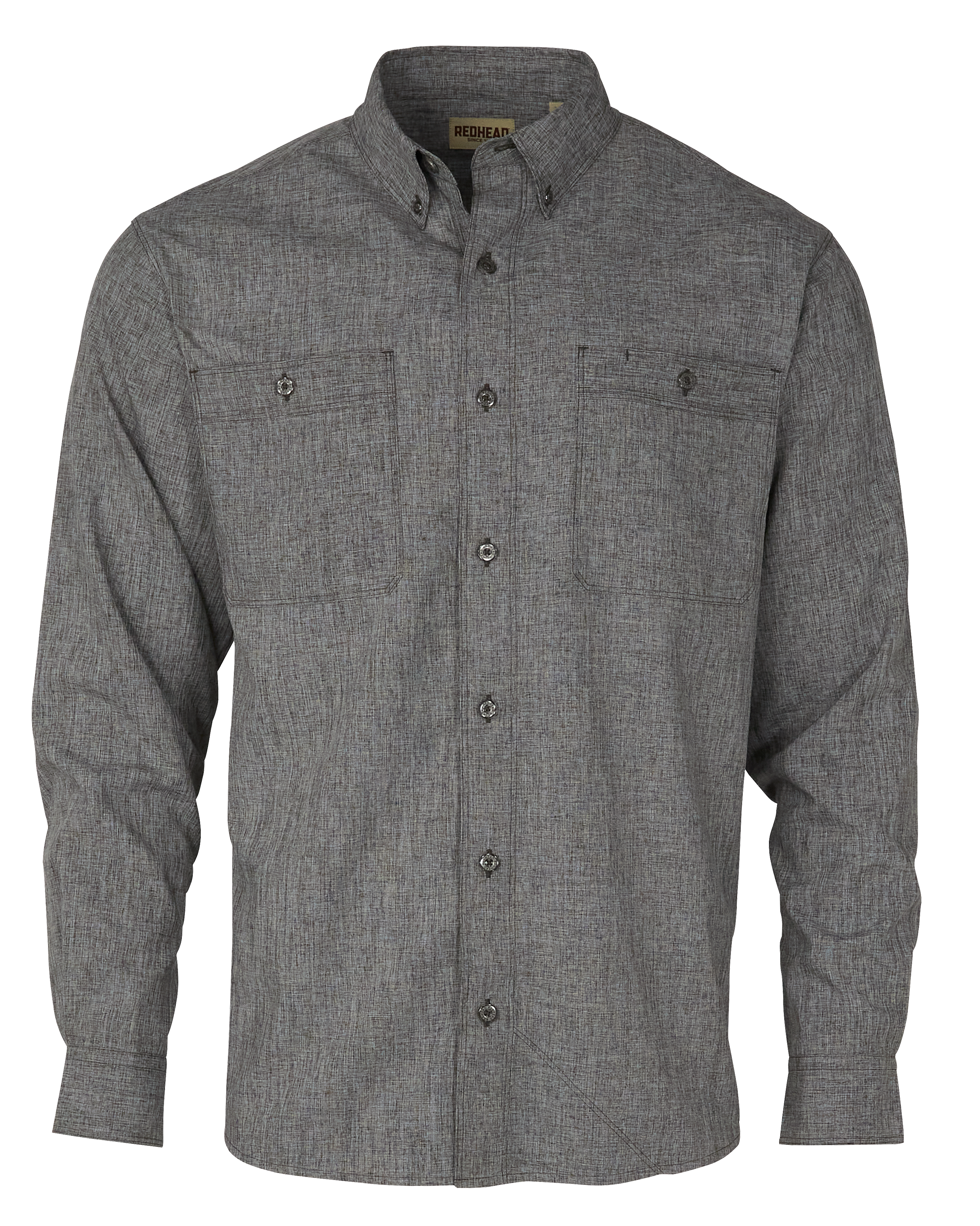 Image of RedHead Pro Series Chambray Long-Sleeve Shirt for Men - Raven - S