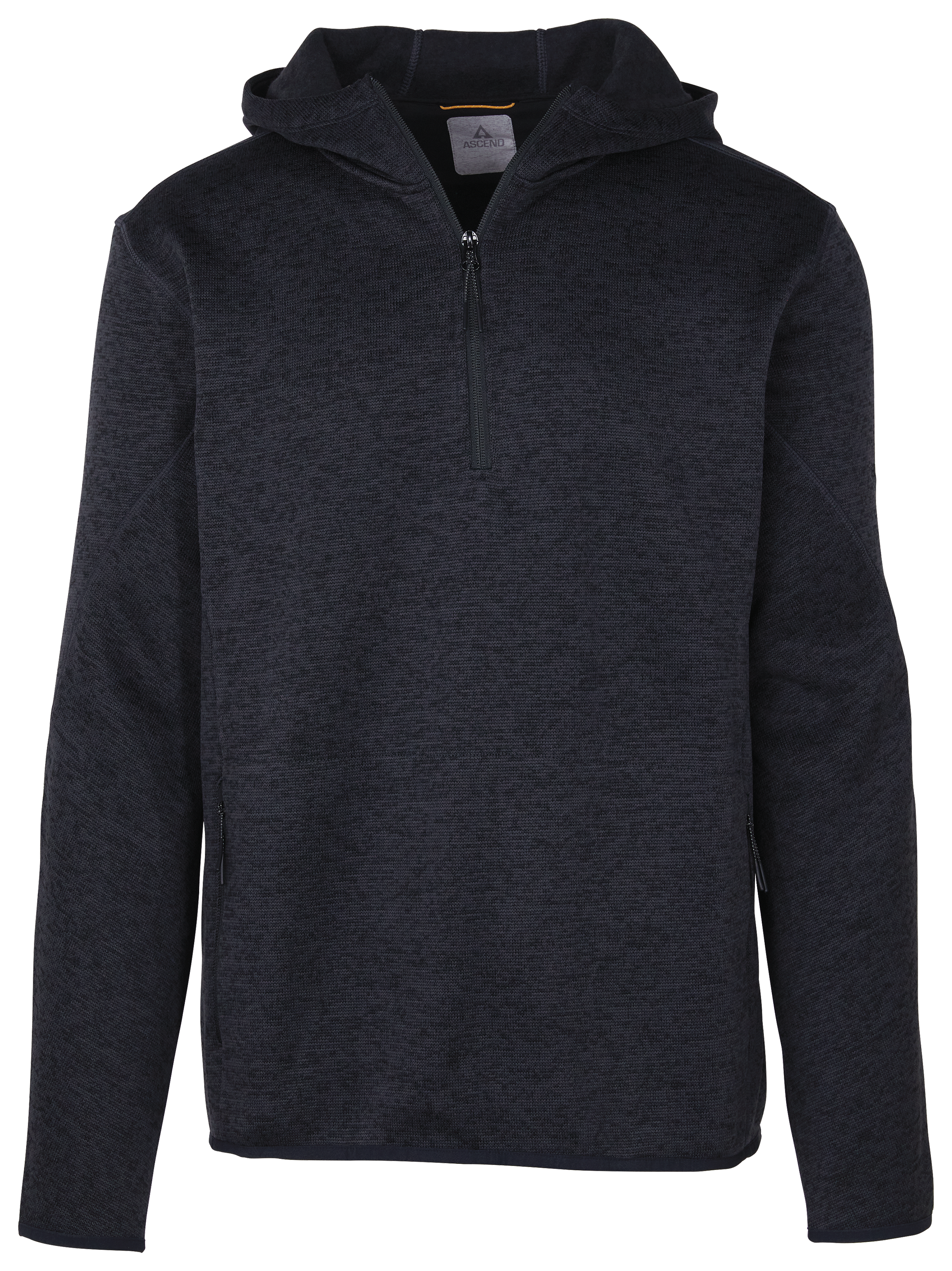 Image of Ascend Expedition Quarter-Zip Fleece Long-Sleeve Hoodie for Men - Phantom - M