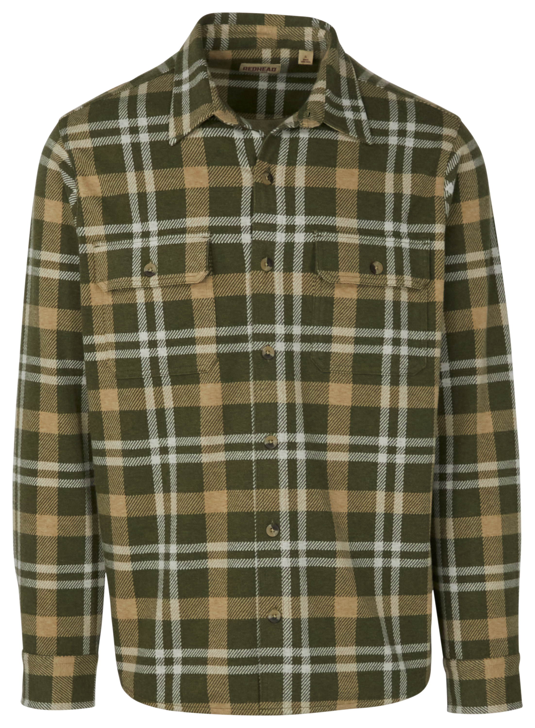 Image of RedHead River Basin Knit Long-Sleeve Shirt for Men - Beetle Plaid