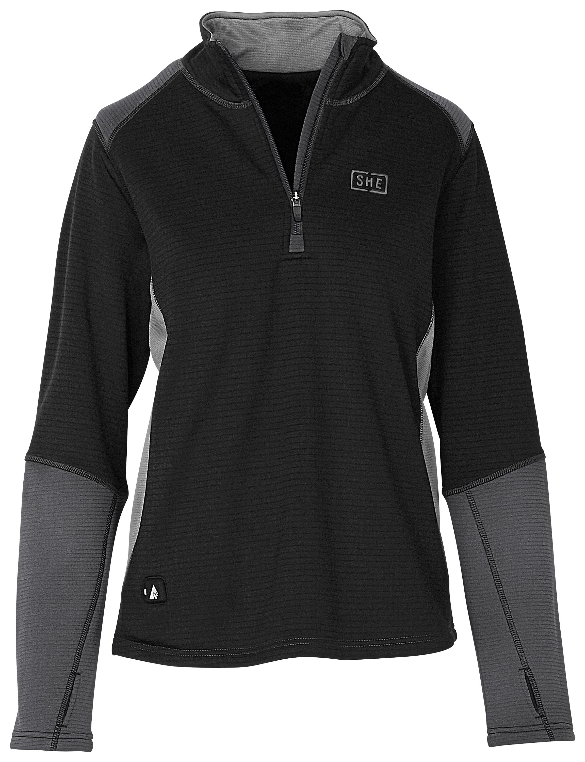 Image of SHE Outdoor 5V Battery Heated Long-Sleeve Shirt for Ladies - Black - XS