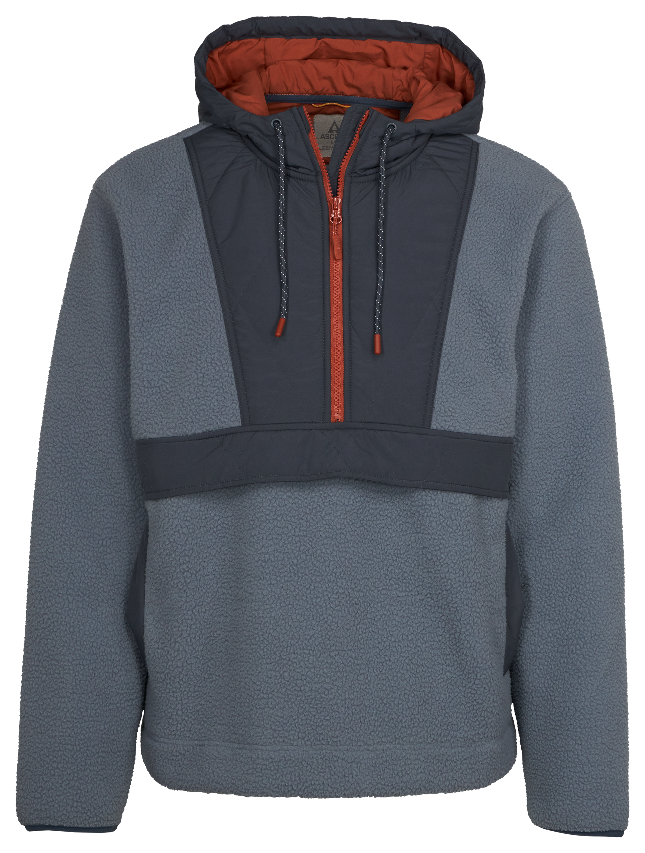 Image of Ascend Orizaba Berber Half-Zip Hooded Pullover Jacket for Men