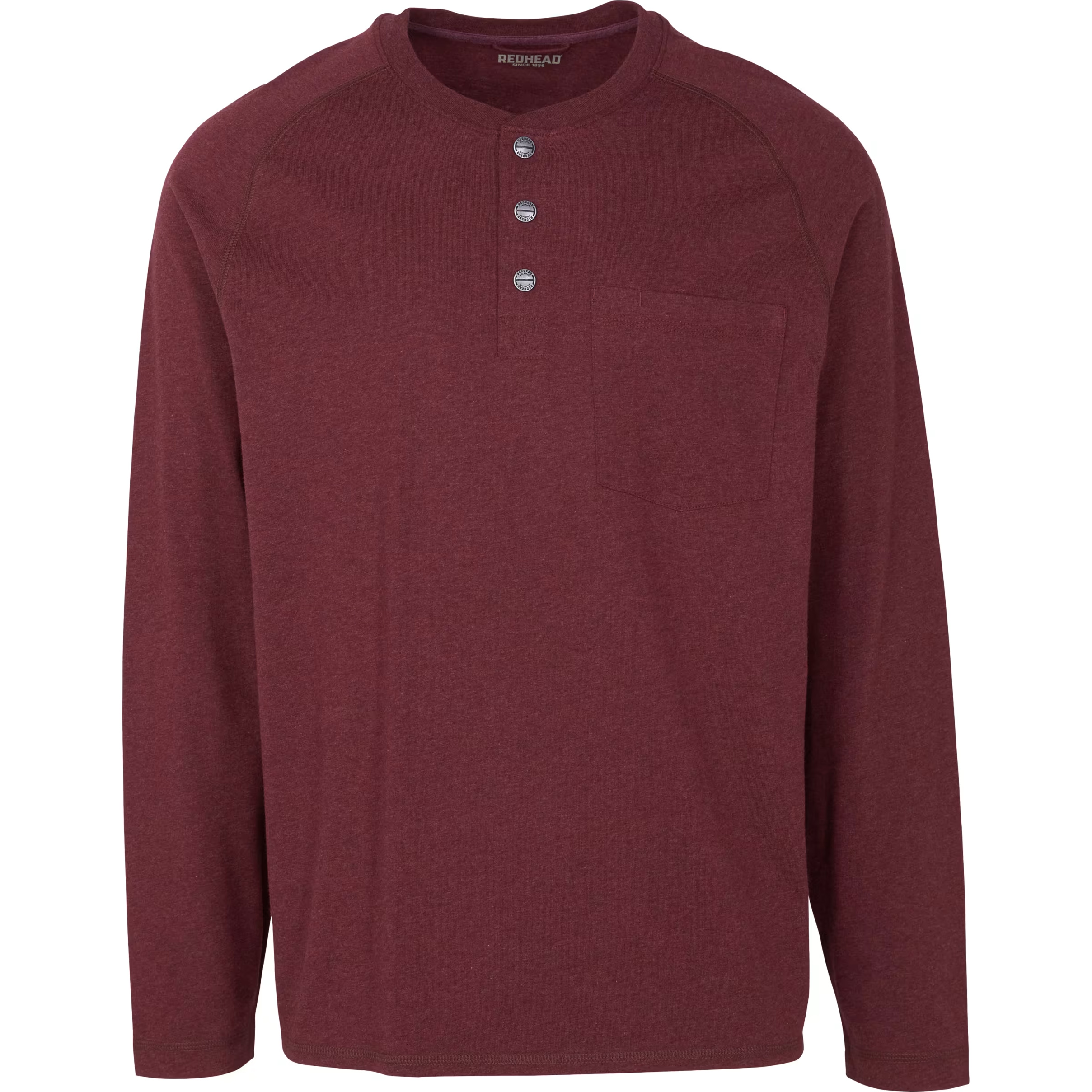REDHEAD Pro Series Pocket Long-Sleeve Work Henley for Men