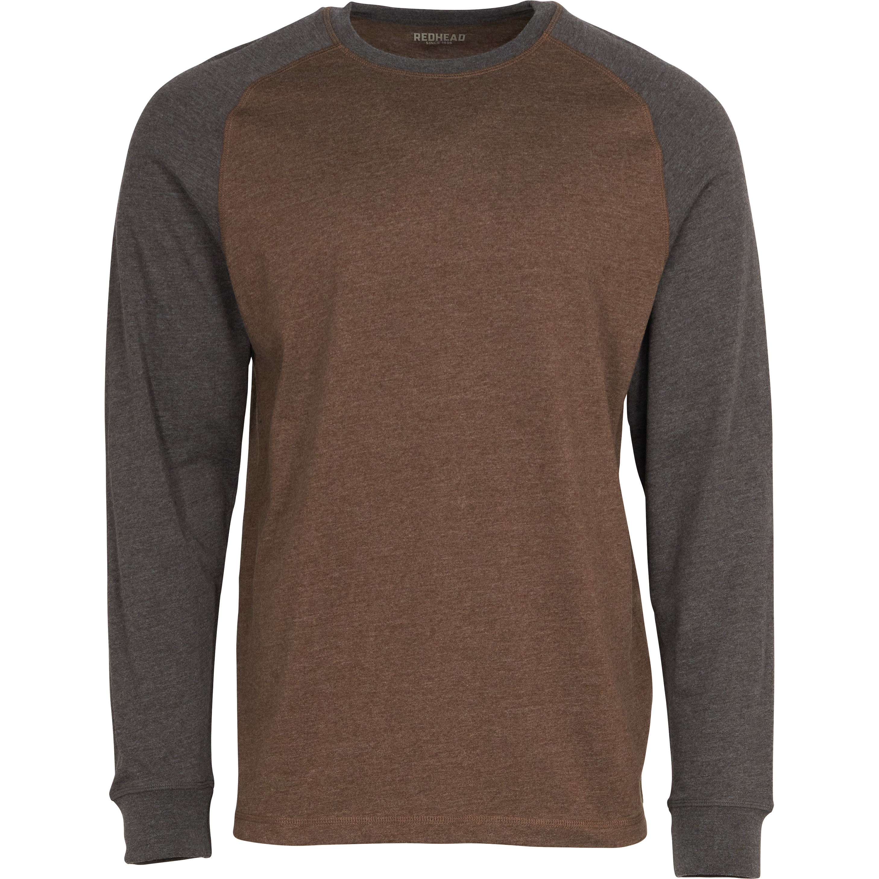 RedHead RedHead Macks Creek Crew-Neck Long-Sleeve Shirt - Dark Earth/Raven - $14.97 at Bass Pro Shops