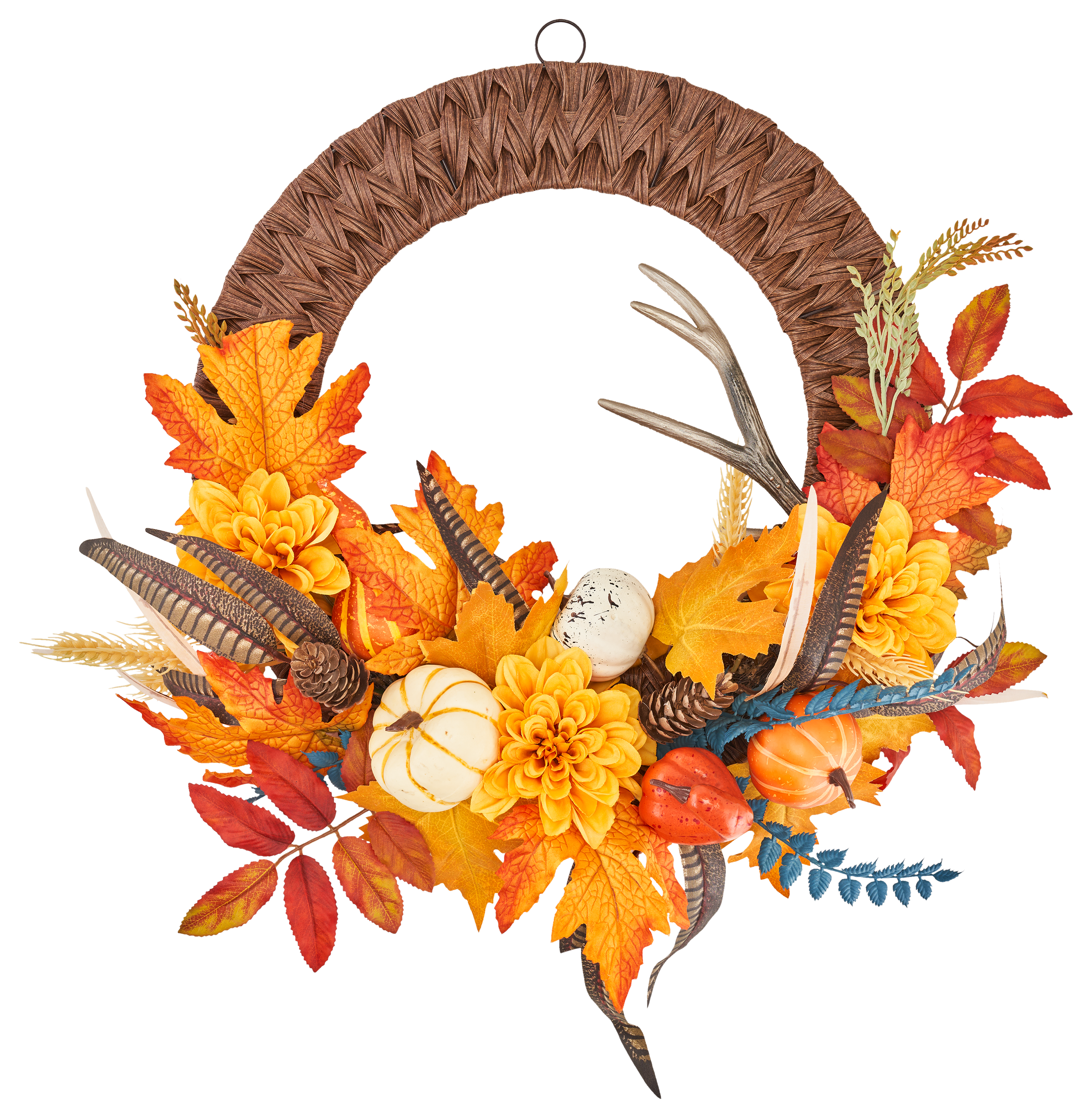 BASS PRO SHOPS Floral Antler Wreath