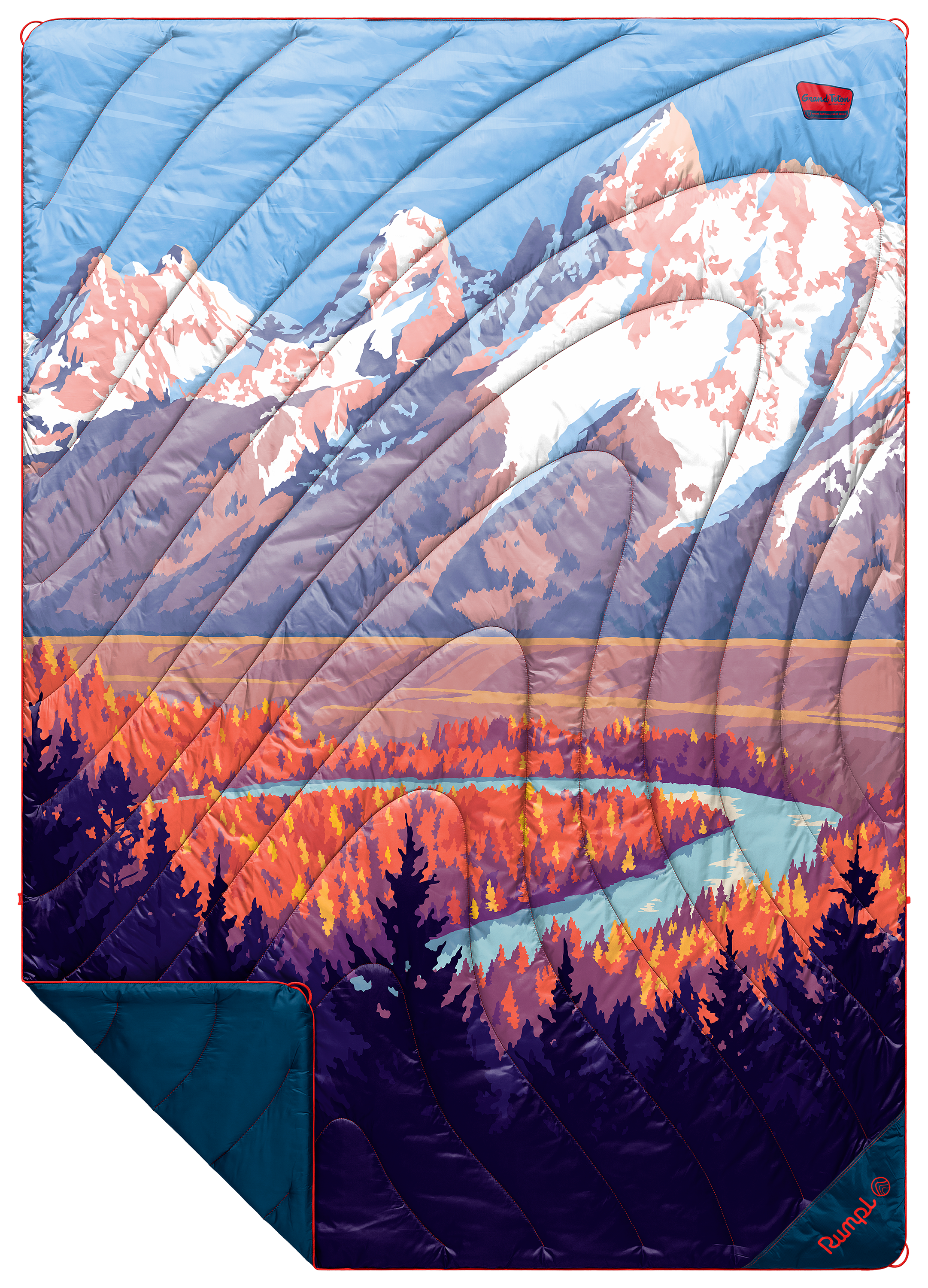 RUMPL Great Teton National Park Original Puffy Blanket