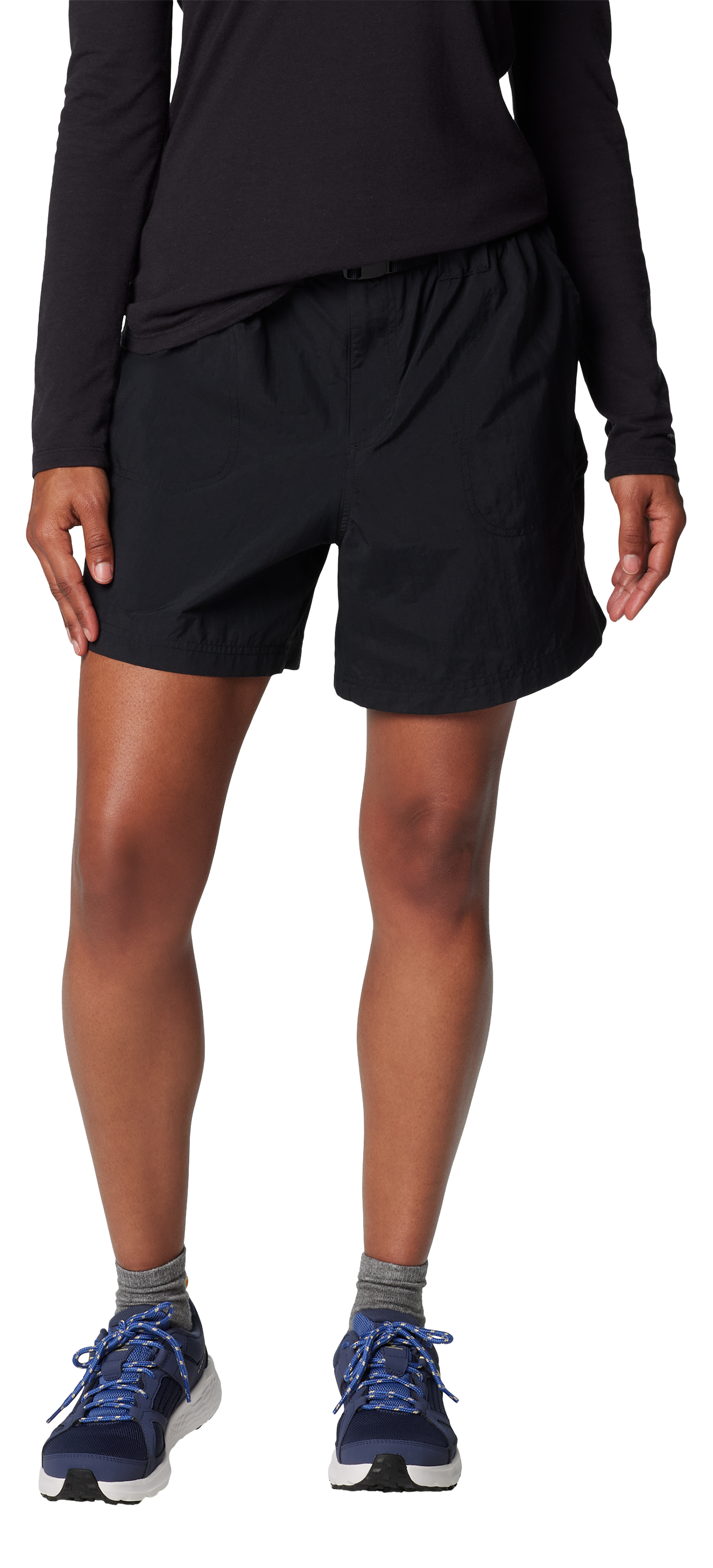 Image of Columbia Sandy River II Cargo Shorts for Ladies - Black - XL