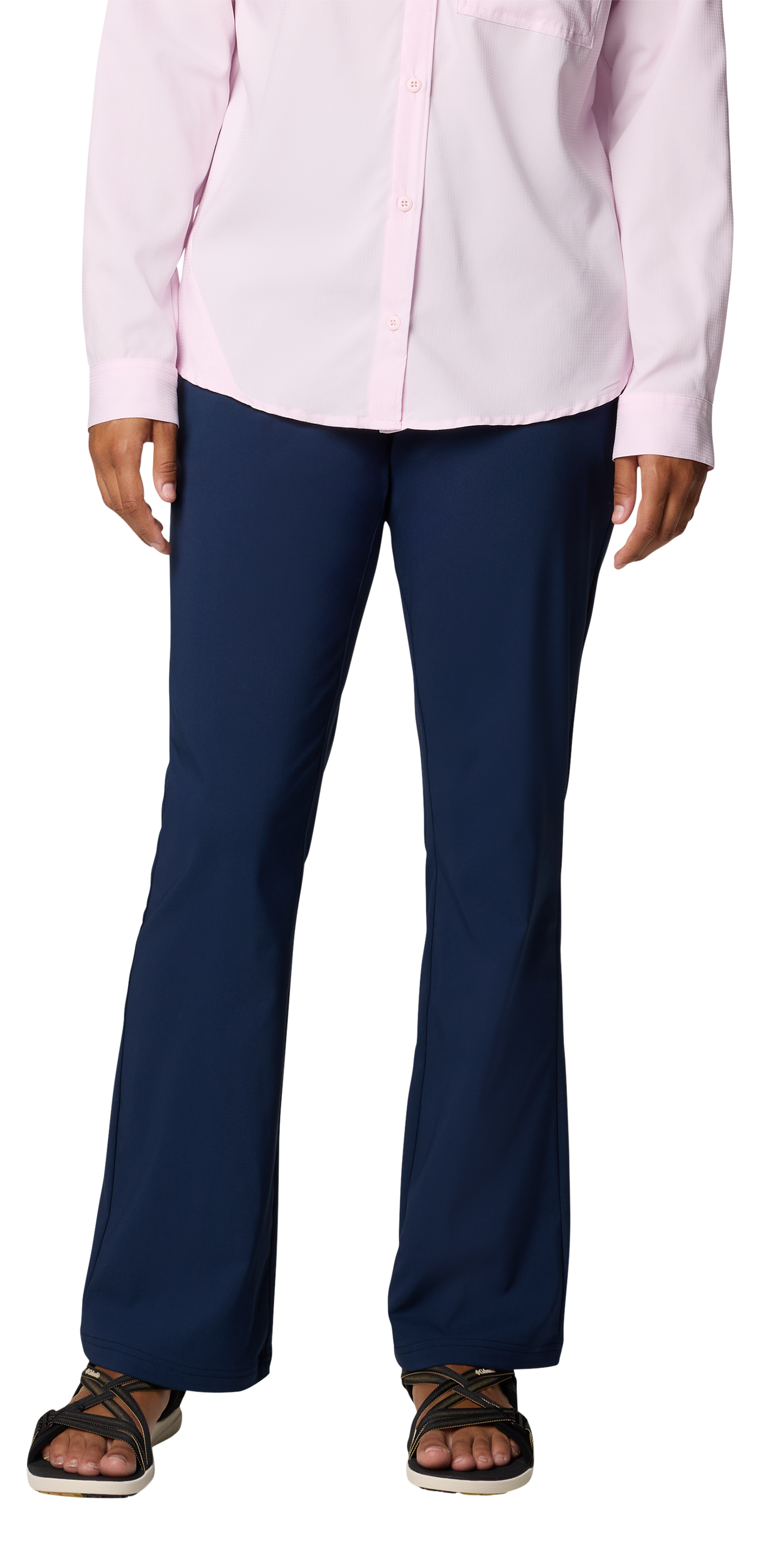 Image of Columbia All Seasons Bootcut Pants for Ladies - Collegiate Navy