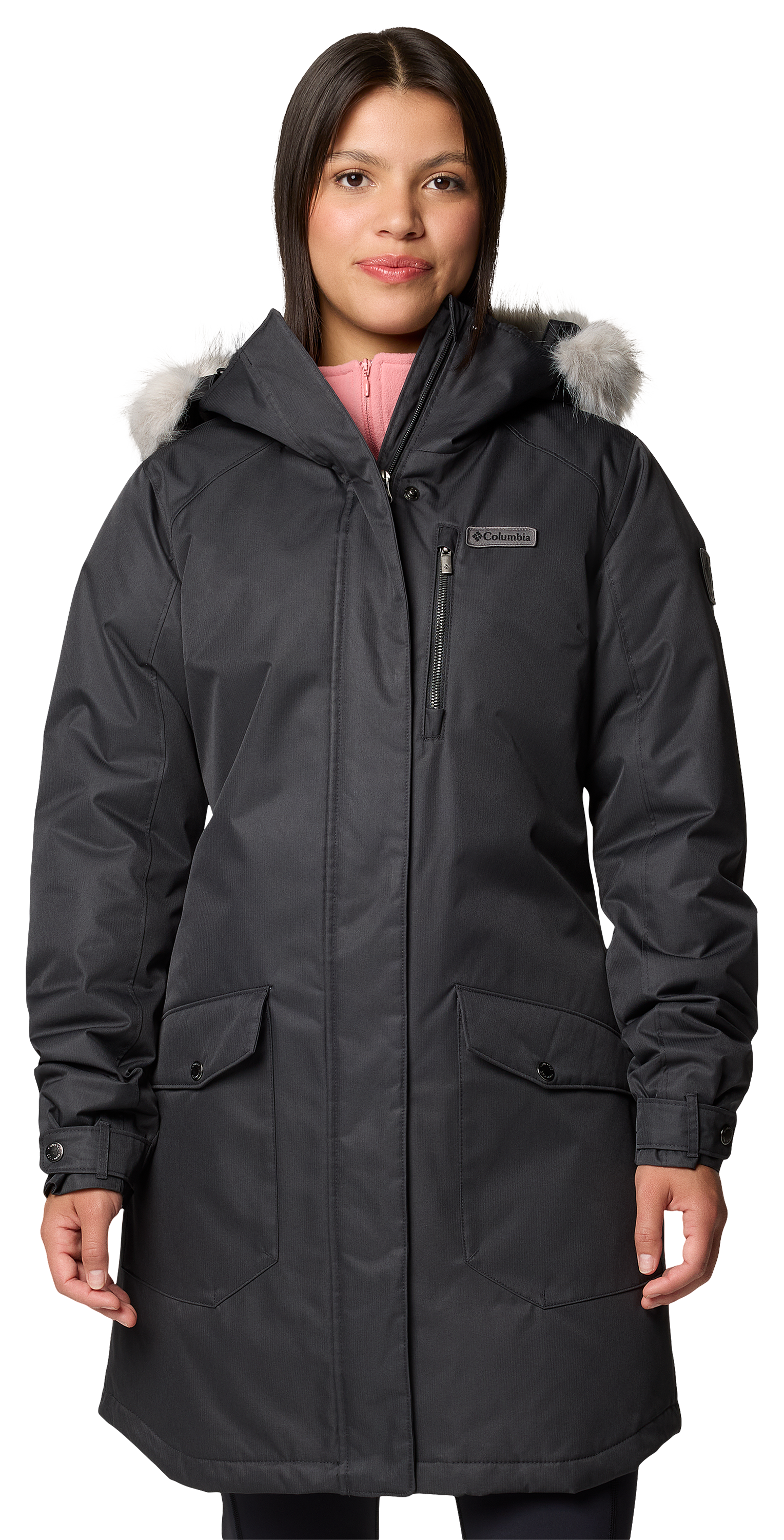 Image of Columbia Suttle Mountain Insulated Long Jacket for Ladies - Black - M