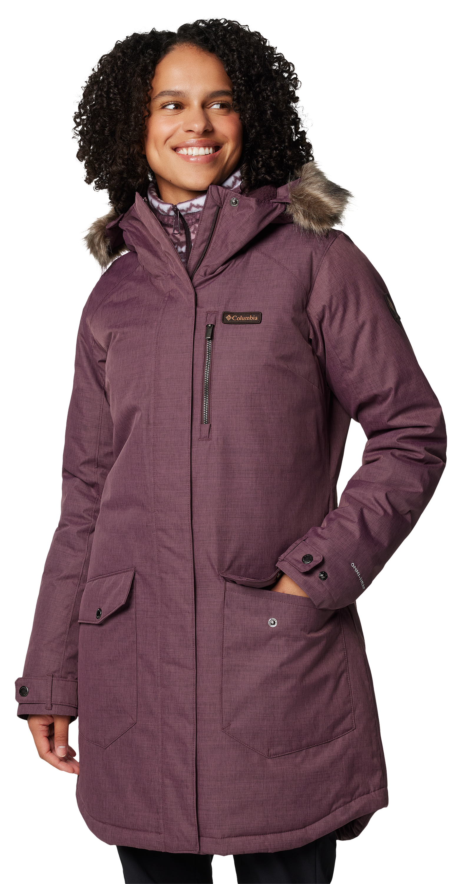 Image of Columbia Suttle Mountain Insulated Long Jacket for Ladies - Moonvista - S