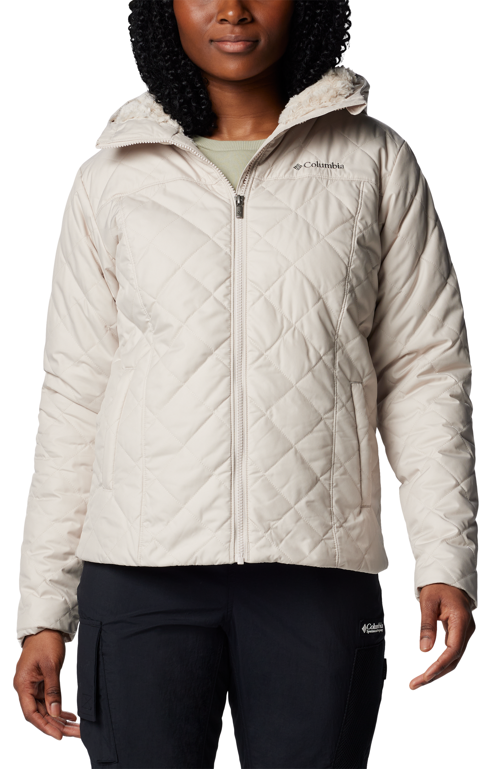 Image of Columbia Copper Crest II Hooded Jacket for Ladies - Dark Stone