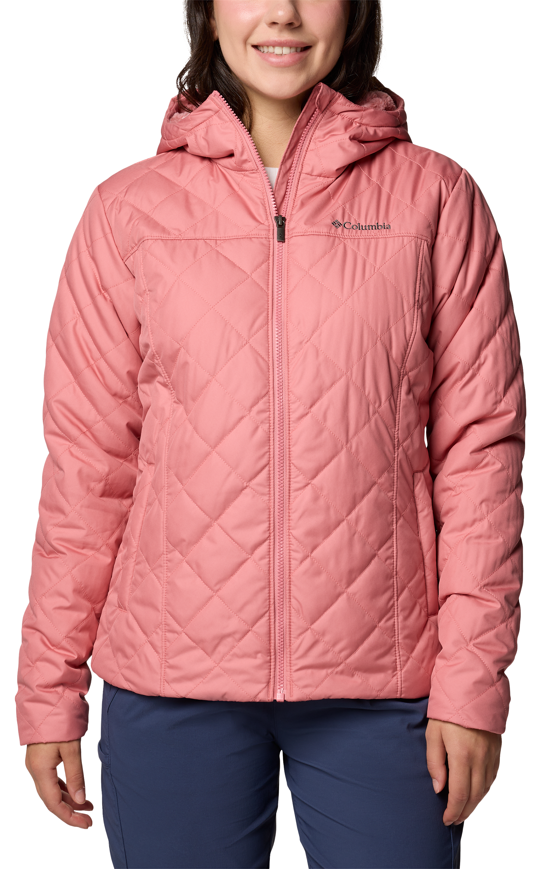 Image of Columbia Copper Crest II Hooded Jacket for Ladies - Pink Agave - M