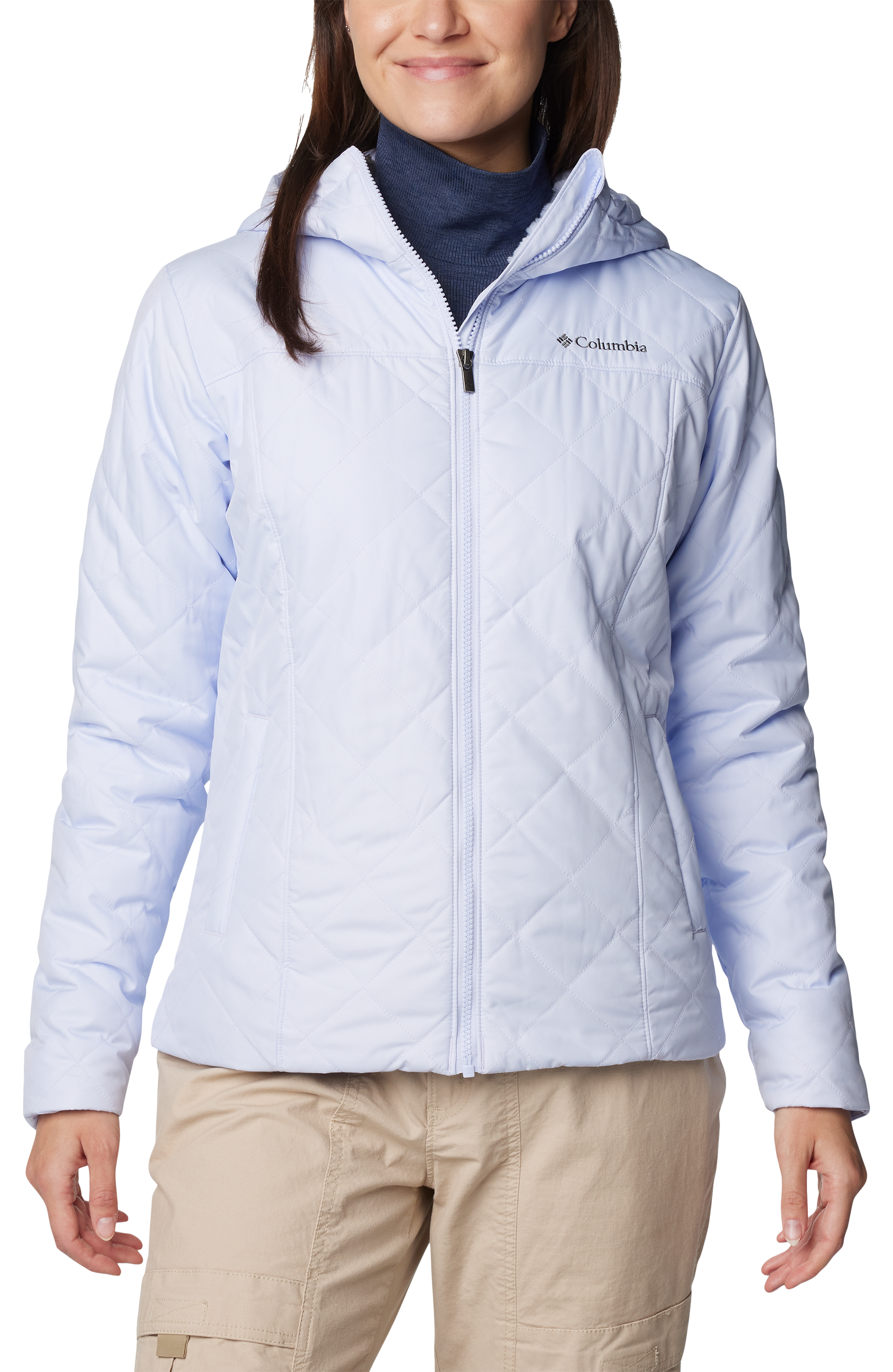 Image of Columbia Copper Crest II Hooded Jacket for Ladies - Snowdrift - 1X